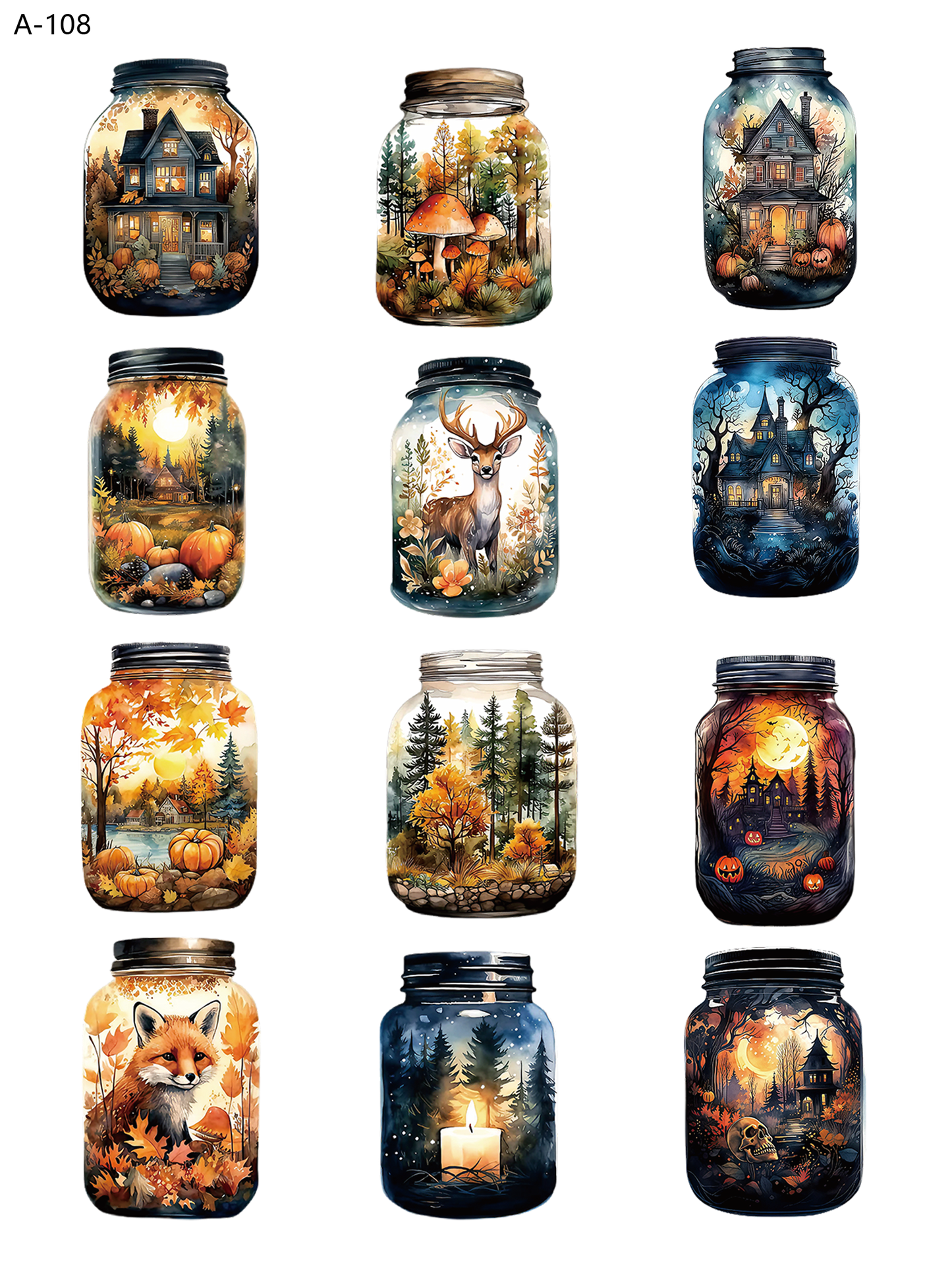 A108 embossed sticker A108 pre-cut embossed sticker (5.91*7.87 inch)