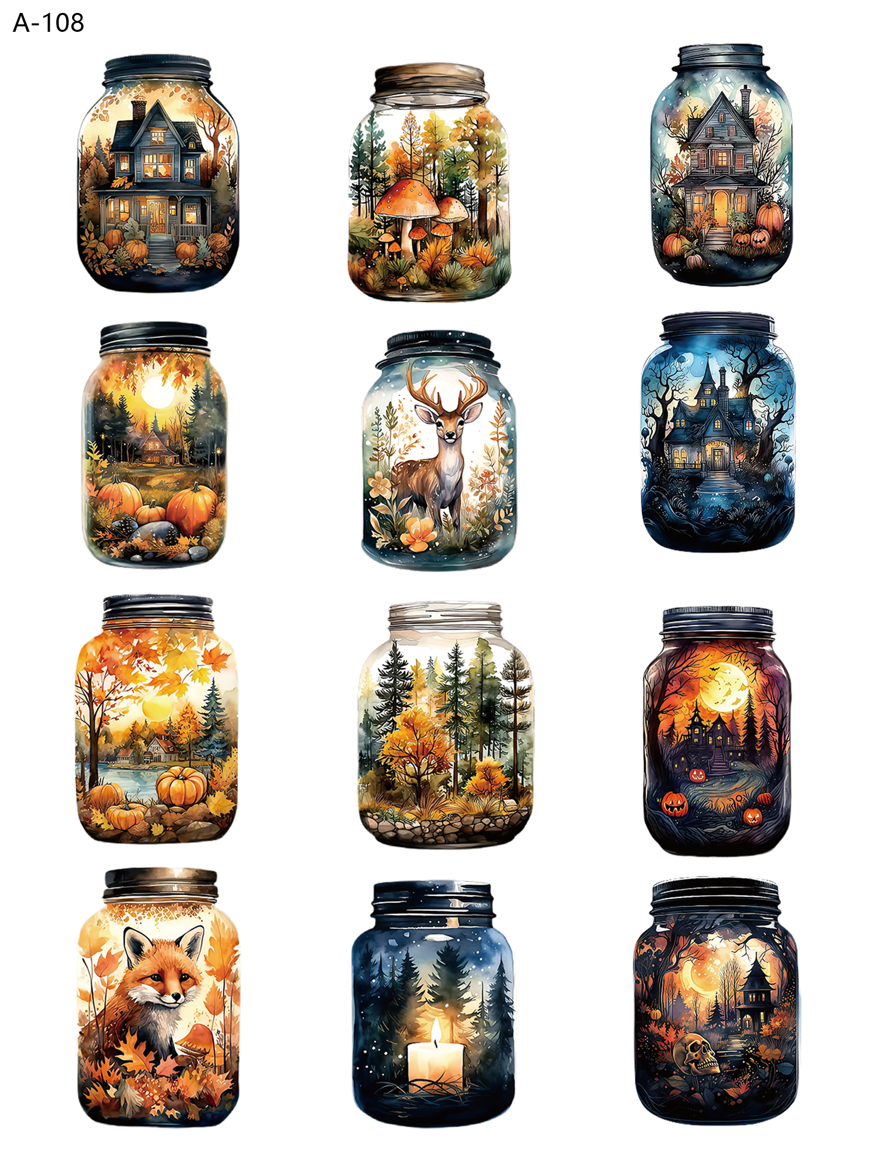 A108 embossed sticker A108 pre-cut embossed sticker (5.91*7.87 inch)