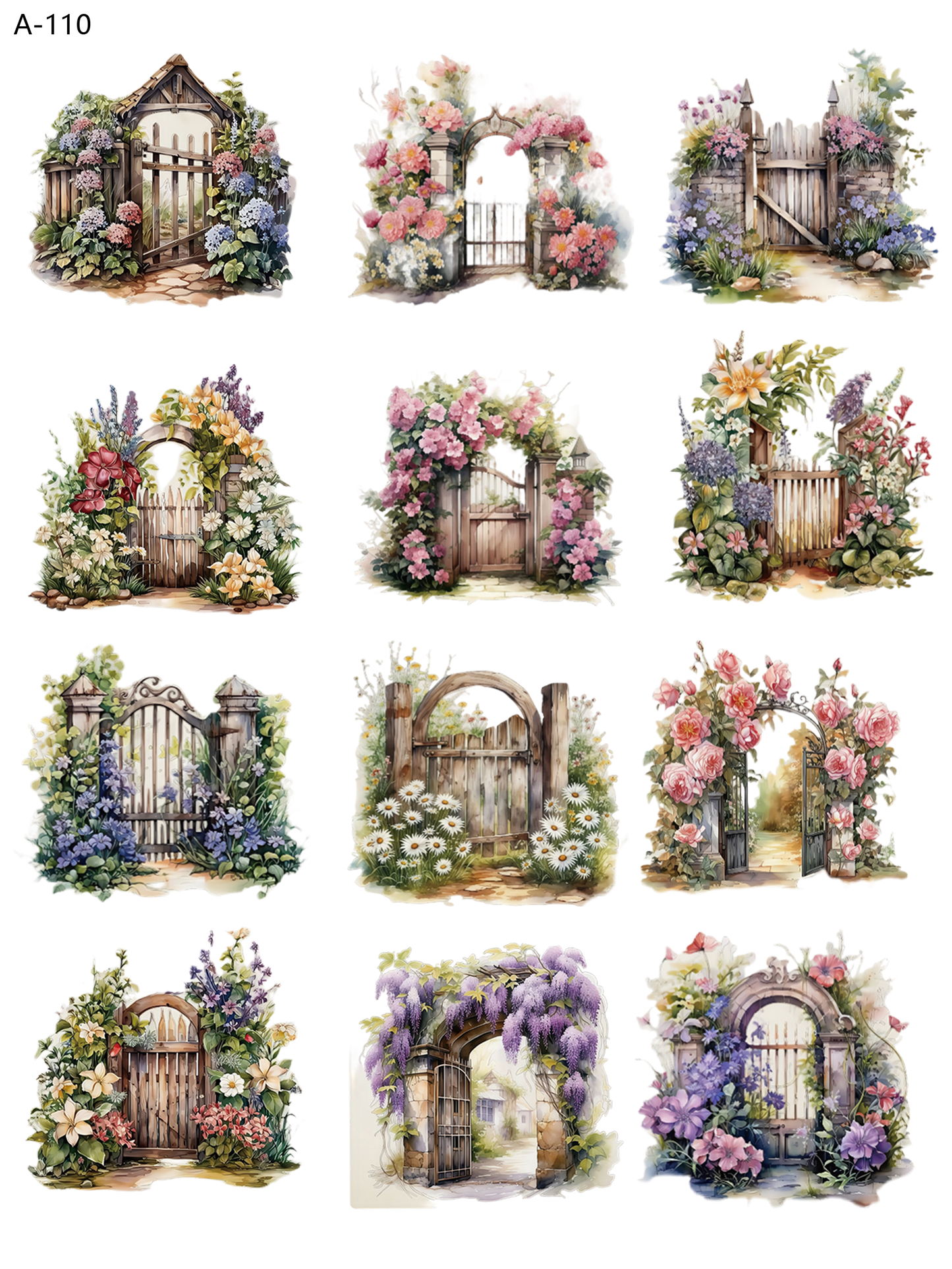 A110 embossed sticker A110 pre-cut embossed sticker (5.91*7.87 inch)