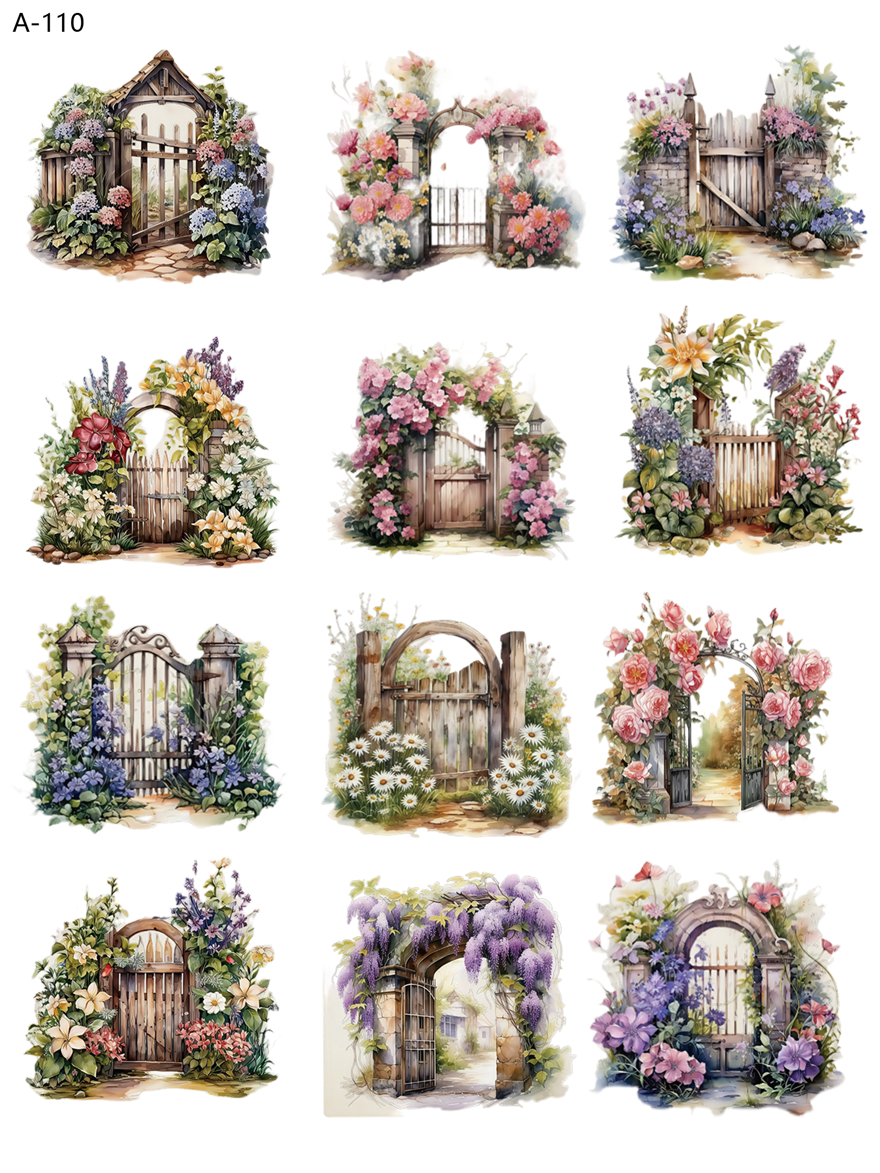 A110 embossed sticker A110 pre-cut embossed sticker (5.91*7.87 inch)