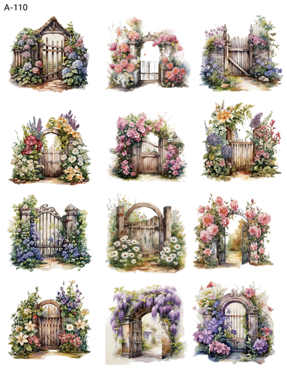 A110 embossed sticker A110 pre-cut embossed sticker (5.91*7.87 inch)