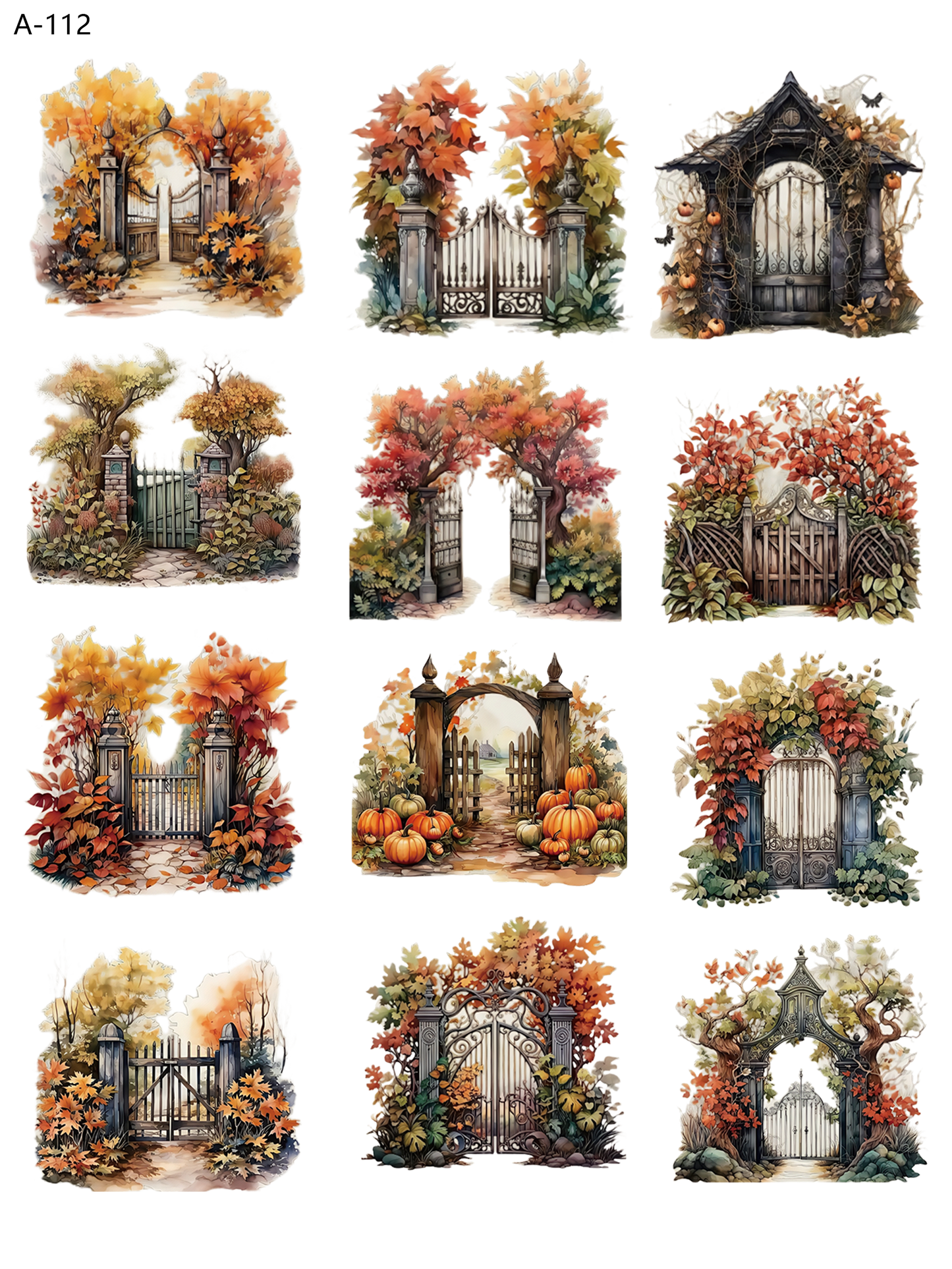 A112 embossed sticker A112 pre-cut embossed sticker (5.91*7.87 inch)