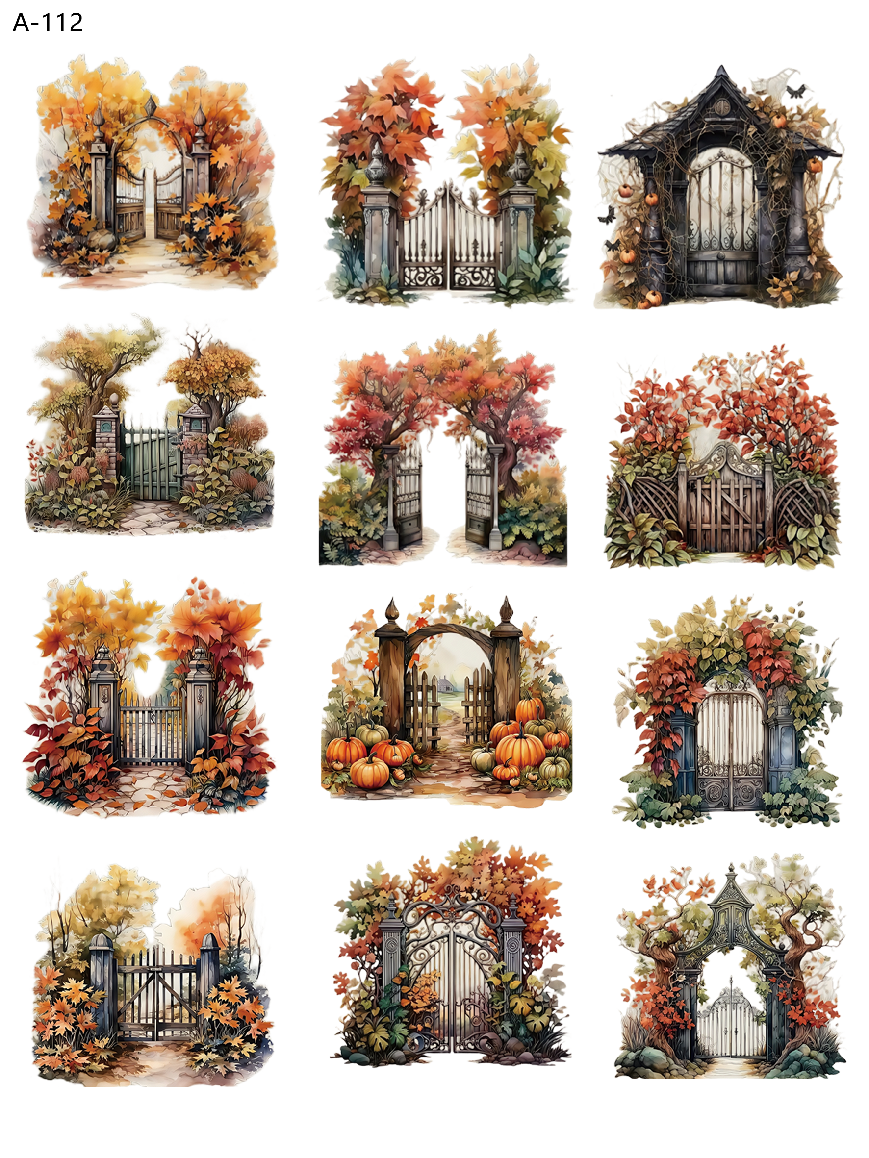 A112 embossed sticker A112 pre-cut embossed sticker (5.91*7.87 inch)