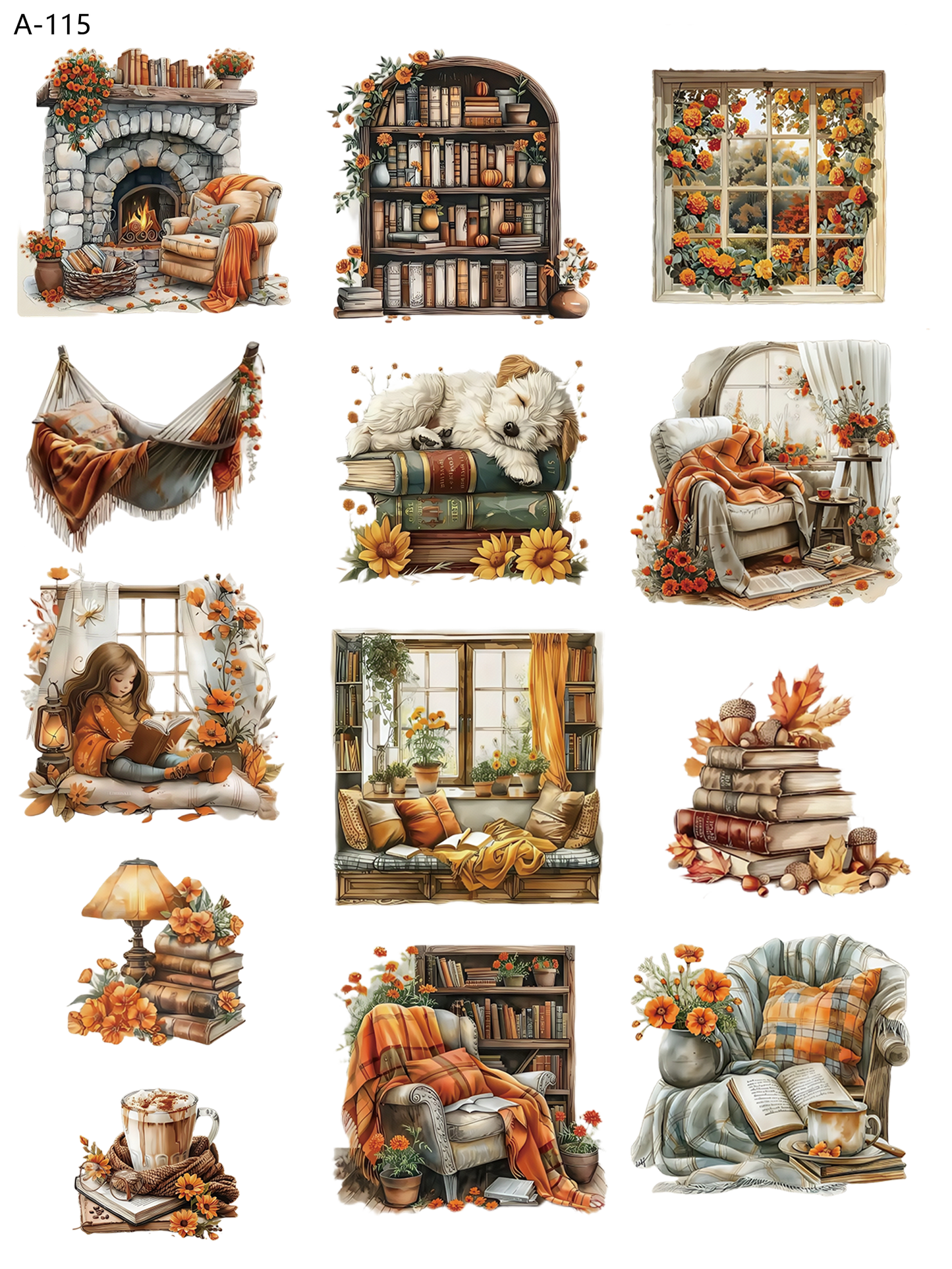 A115 embossed sticker A115 pre-cut embossed sticker (5.91*7.87 inch)