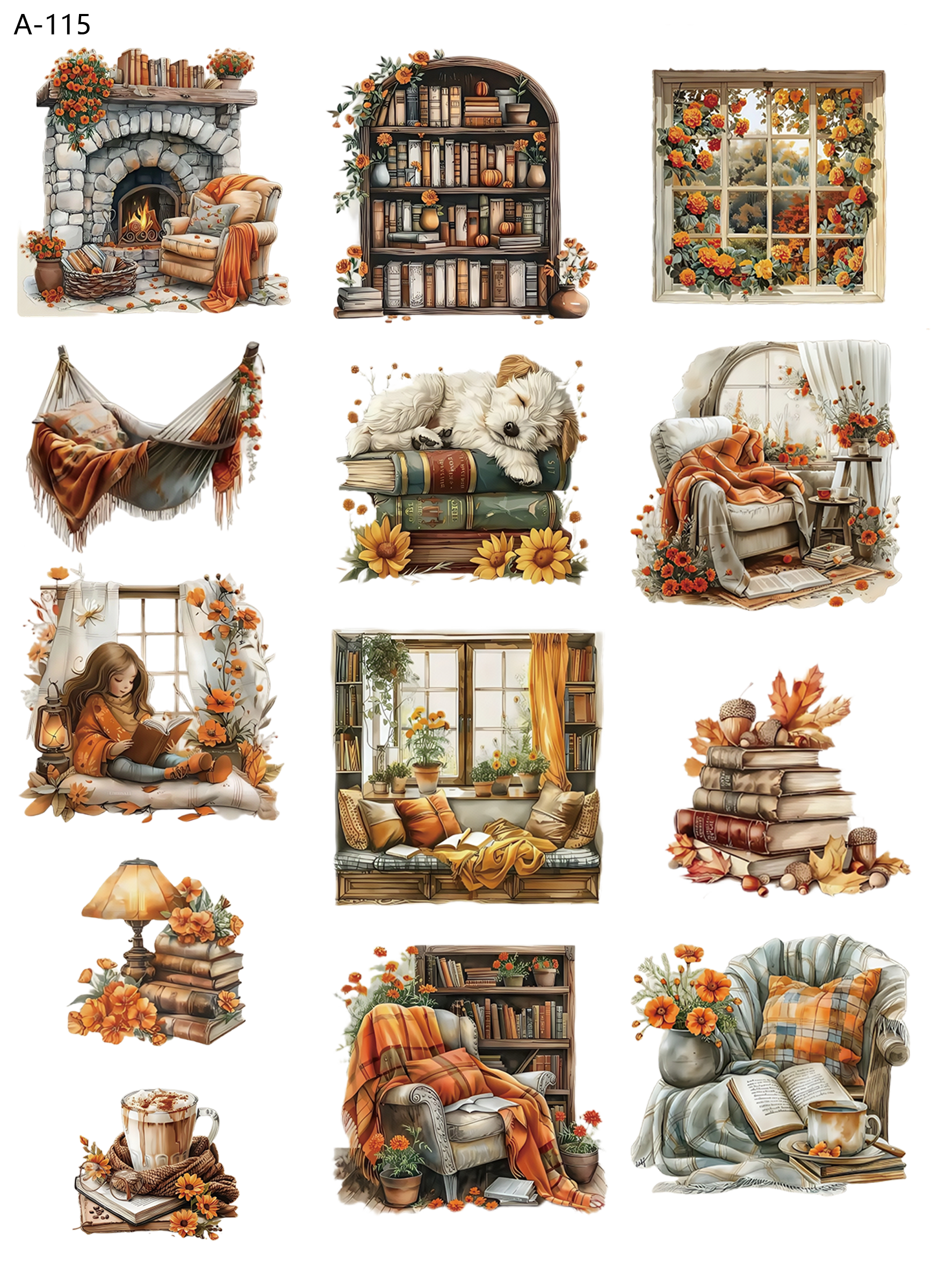 A115 embossed sticker A115 pre-cut embossed sticker (5.91*7.87 inch)