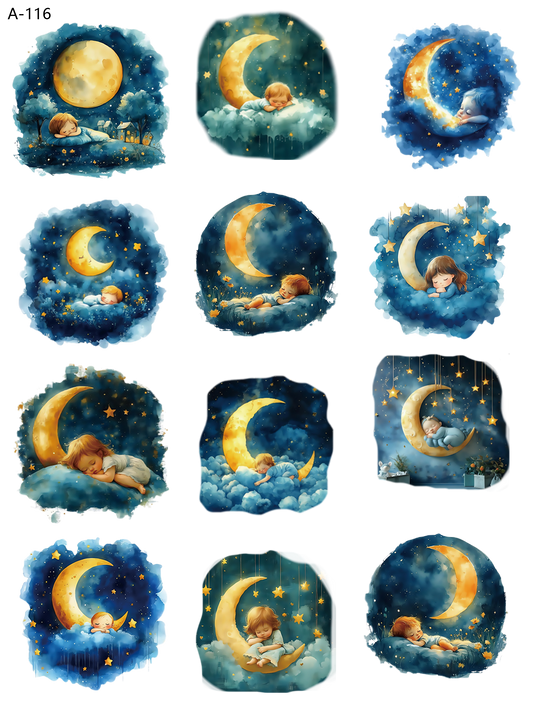 A116 embossed sticker A116 pre-cut embossed sticker (5.91*7.87 inch)