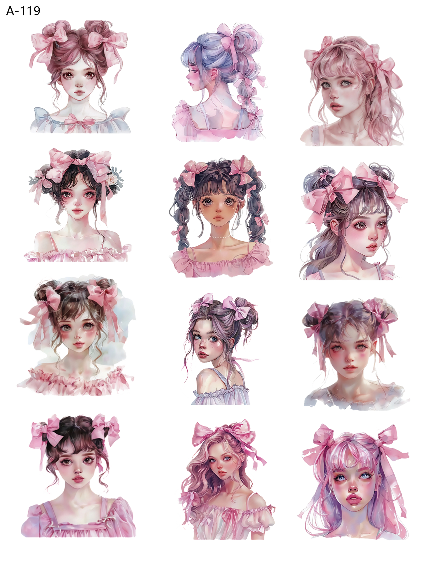 A119 embossed sticker A119 pre-cut embossed sticker (5.91*7.87 inch)