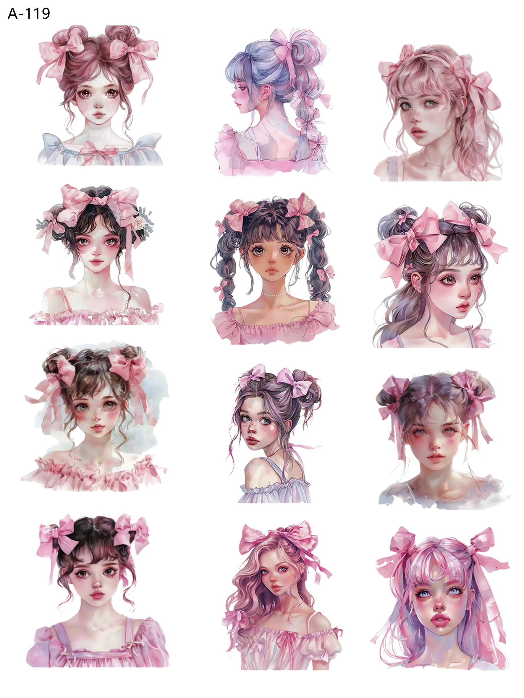 A119 embossed sticker A119 pre-cut embossed sticker (5.91*7.87 inch)