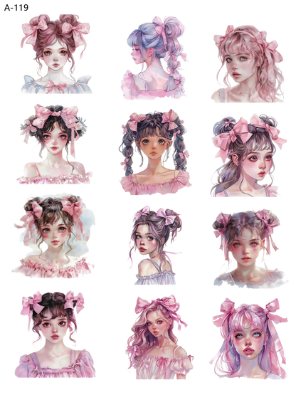 A119 embossed sticker A119 pre-cut embossed sticker (5.91*7.87 inch)