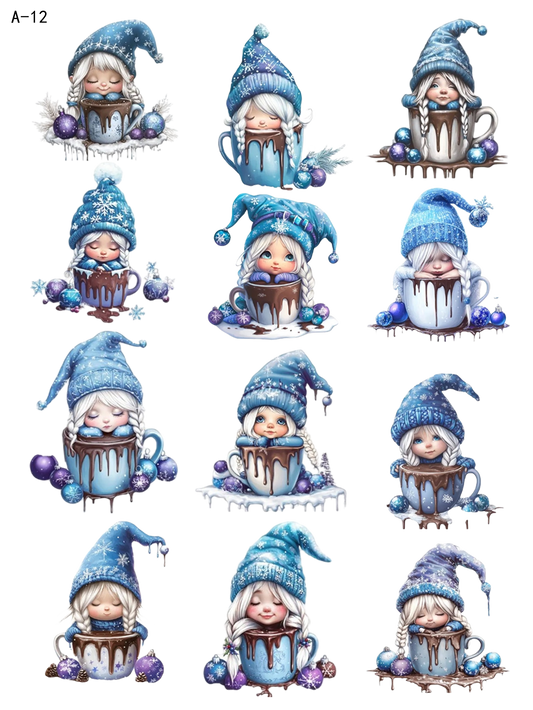 A12 embossed sticker A12 pre-cut embossed sticker (5.91*7.87 inch)