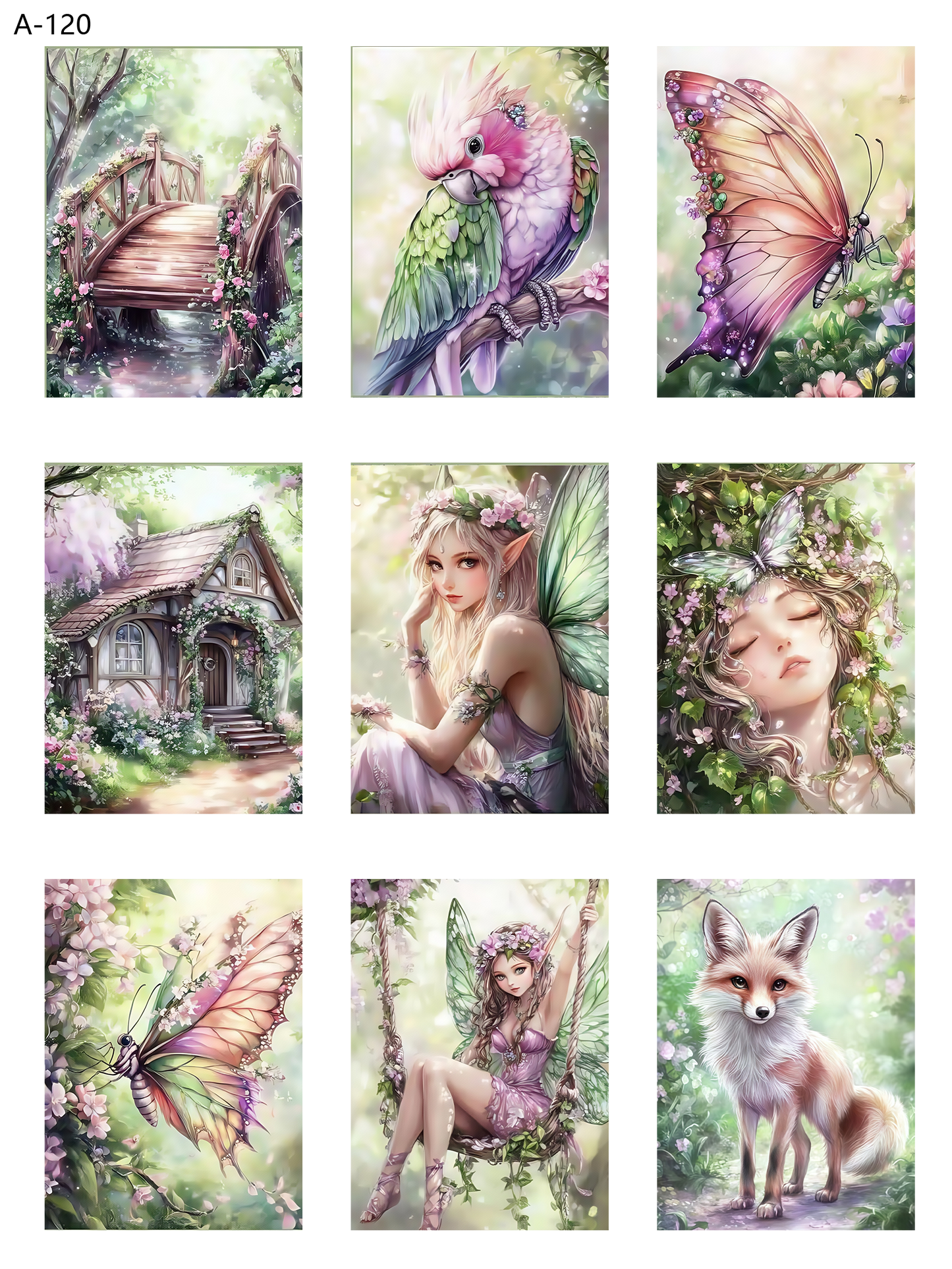 A120 embossed sticker A120 pre-cut embossed sticker (5.91*7.87 inch)