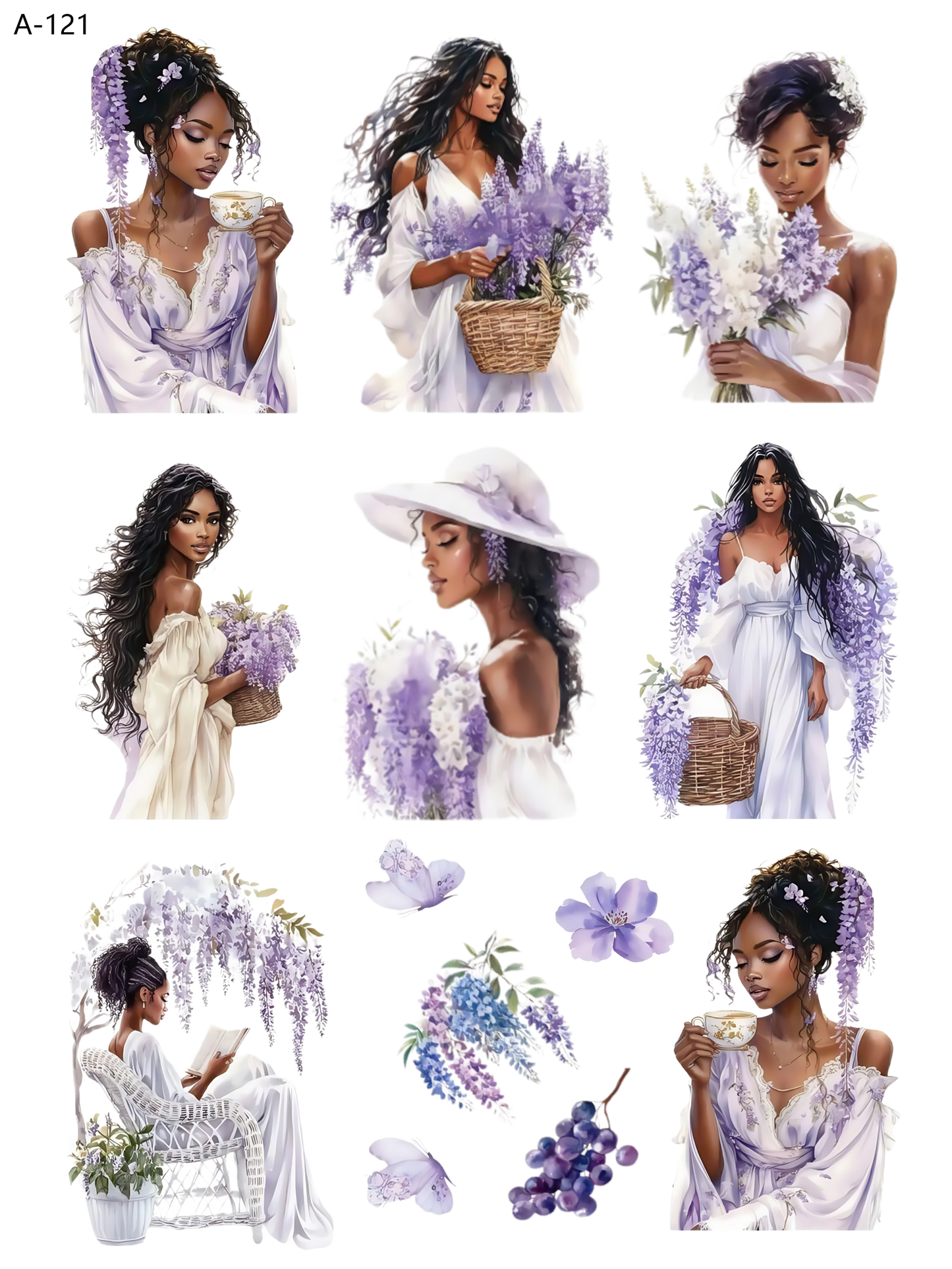 A121 embossed sticker A121 pre-cut embossed sticker (5.91*7.87 inch)