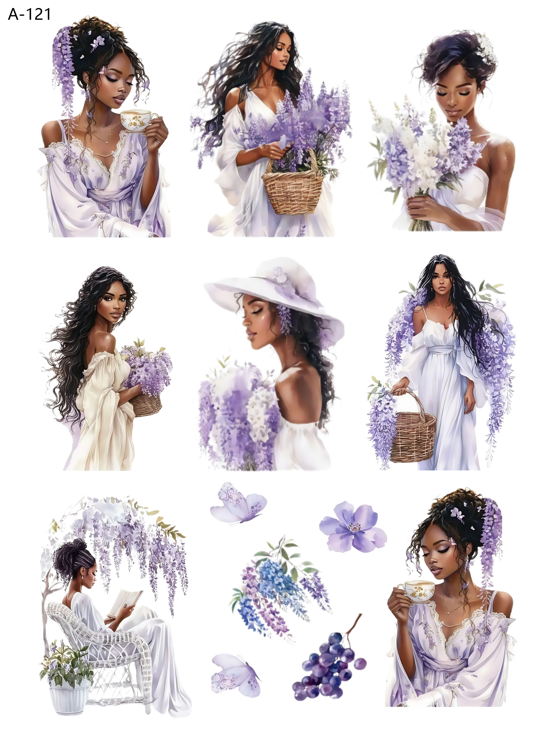 A121 embossed sticker A121 pre-cut embossed sticker (5.91*7.87 inch)