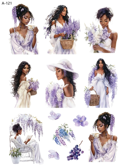 A121 embossed sticker A121 pre-cut embossed sticker (5.91*7.87 inch)