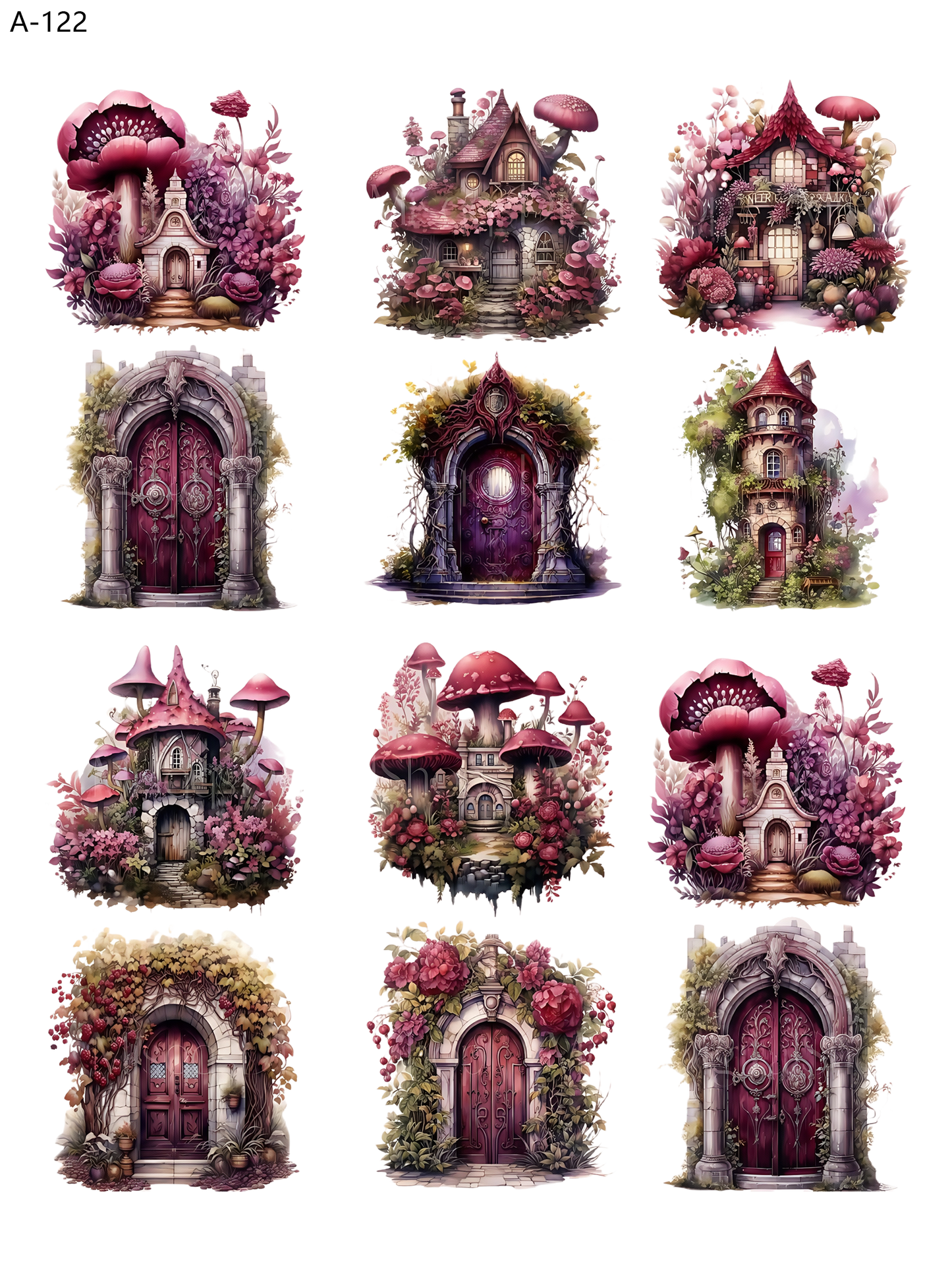 A122 embossed sticker A122 pre-cut embossed sticker (5.91*7.87 inch)