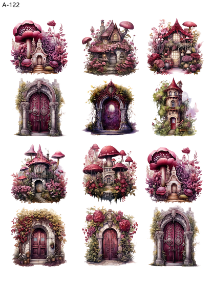 A122 embossed sticker A122 pre-cut embossed sticker (5.91*7.87 inch)