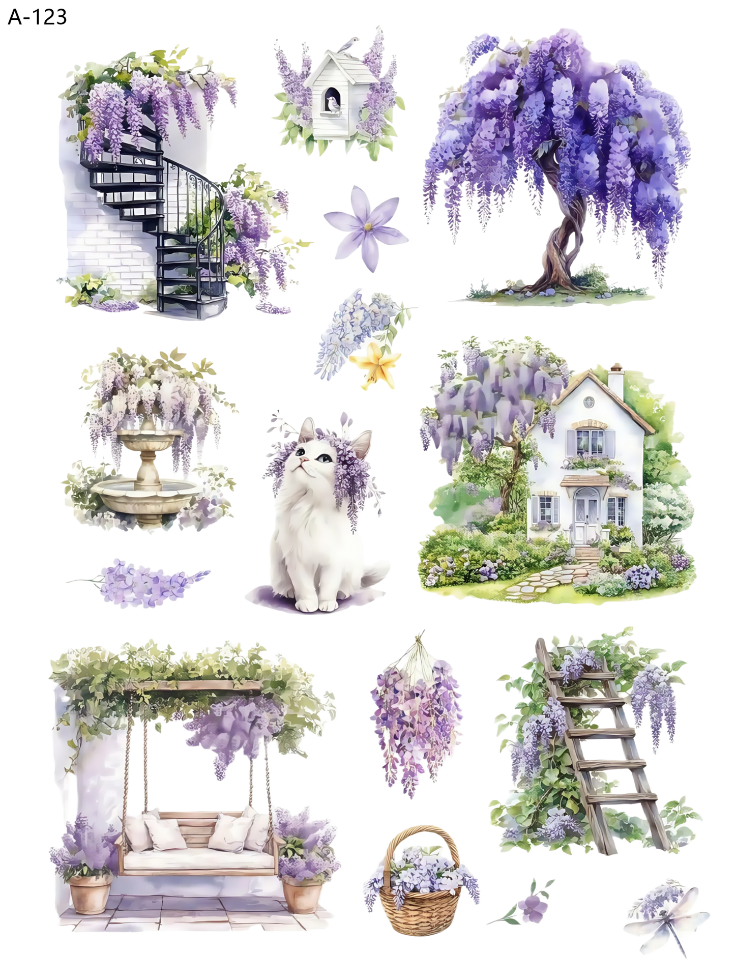 A123 embossed sticker A123 pre-cut embossed sticker (5.91*7.87 inch)