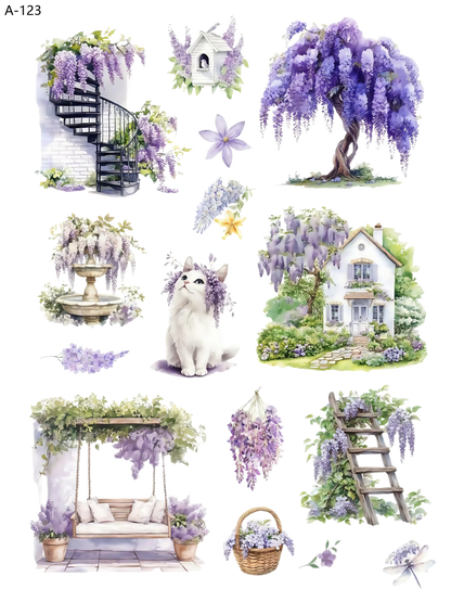 A123 embossed sticker A123 pre-cut embossed sticker (5.91*7.87 inch)