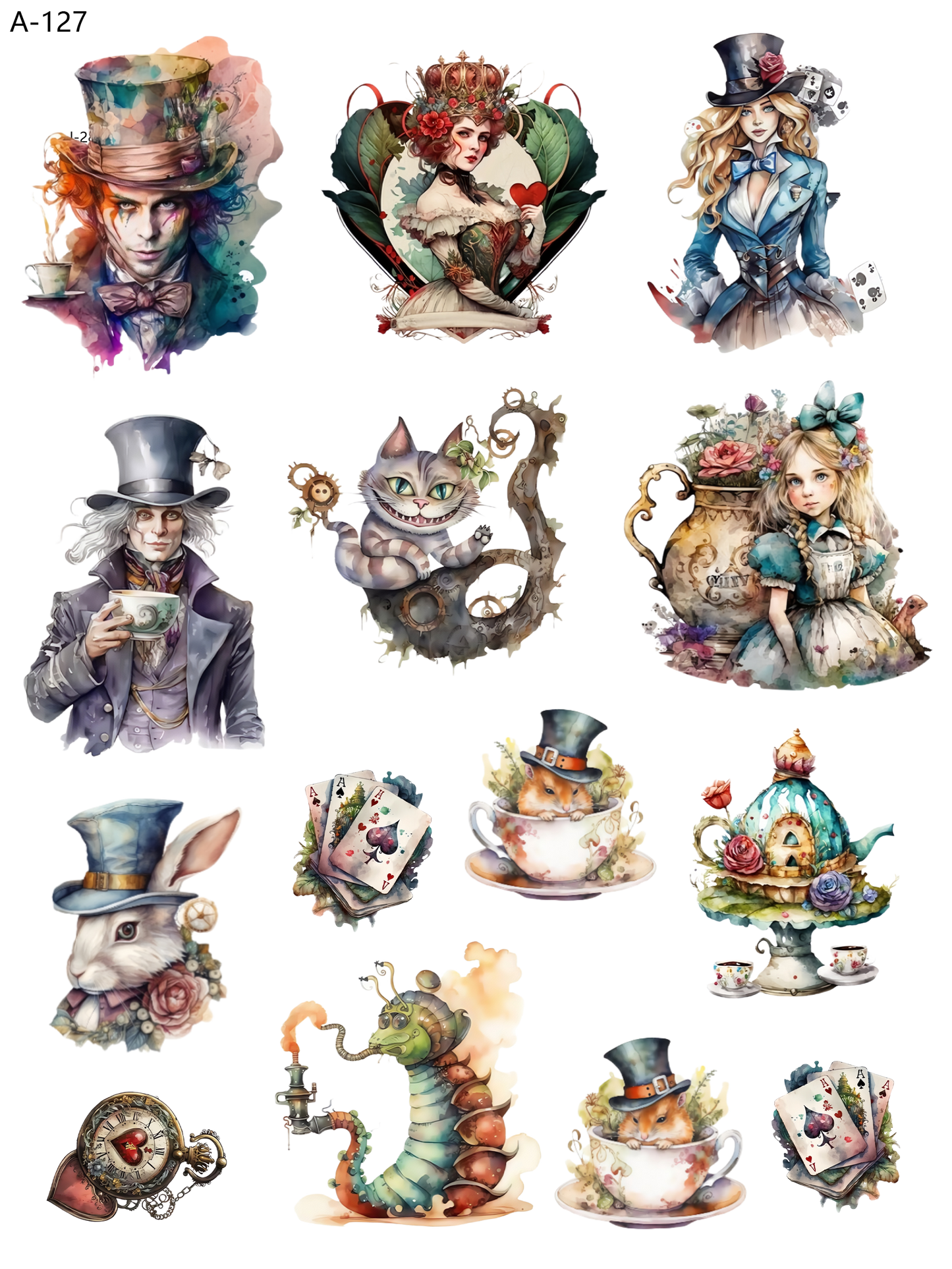 A127 embossed sticker A127 pre-cut embossed sticker (5.91*7.87 inch)