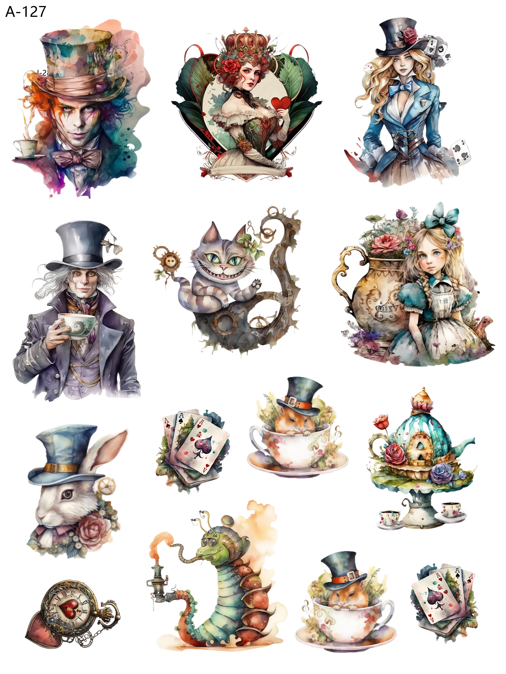 A127 embossed sticker A127 pre-cut embossed sticker (5.91*7.87 inch)