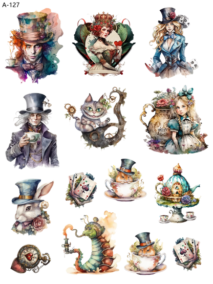 A127 embossed sticker A127 pre-cut embossed sticker (5.91*7.87 inch)