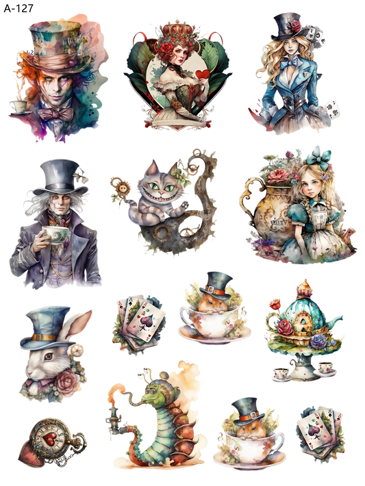 A127 embossed sticker A127 pre-cut embossed sticker (5.91*7.87 inch)