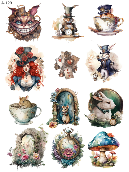 A129 embossed sticker A129 pre-cut embossed sticker (5.91*7.87 inch)