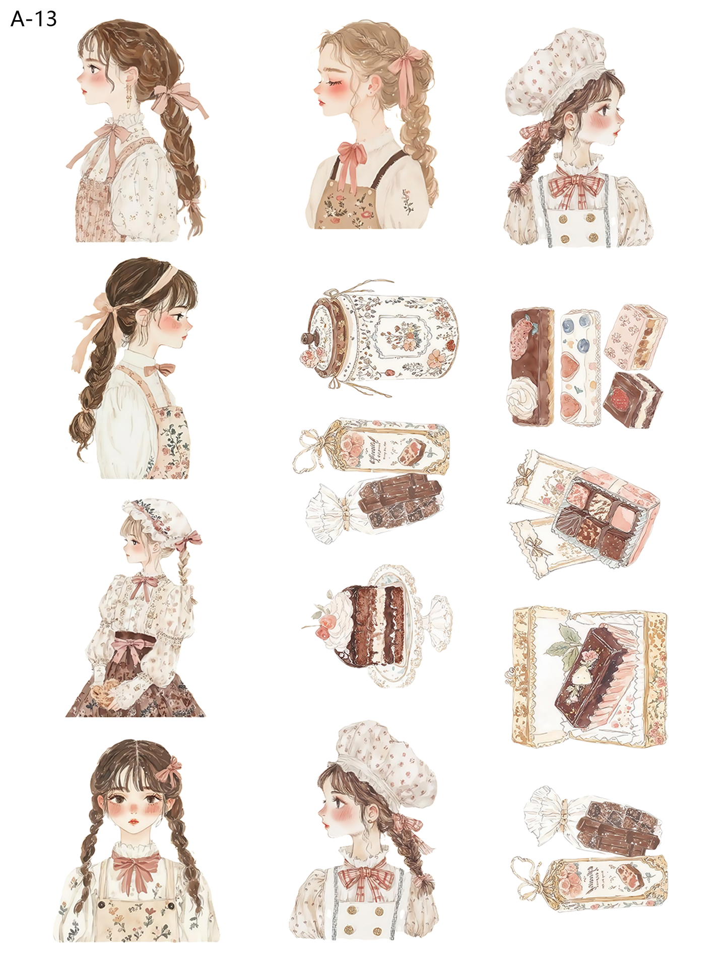 A13 embossed sticker A13 pre-cut embossed sticker (5.91*7.87 inch)