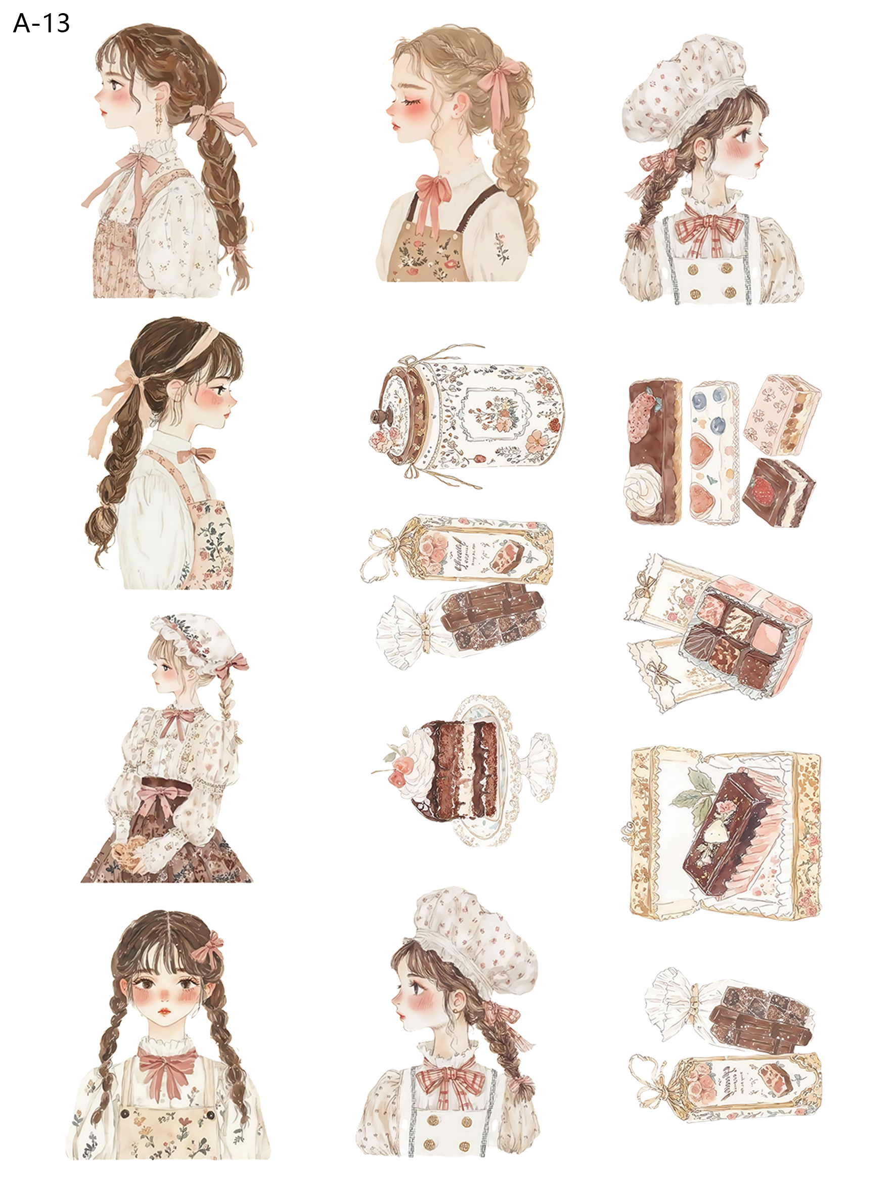 A13 embossed sticker A13 pre-cut embossed sticker (5.91*7.87 inch)