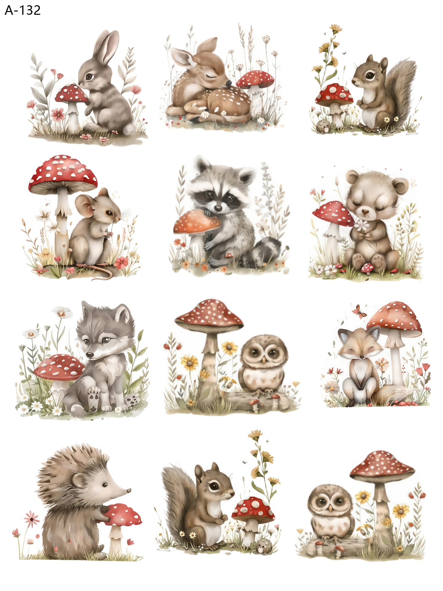 A132 embossed sticker A132 pre-cut embossed sticker (5.91*7.87 inch)