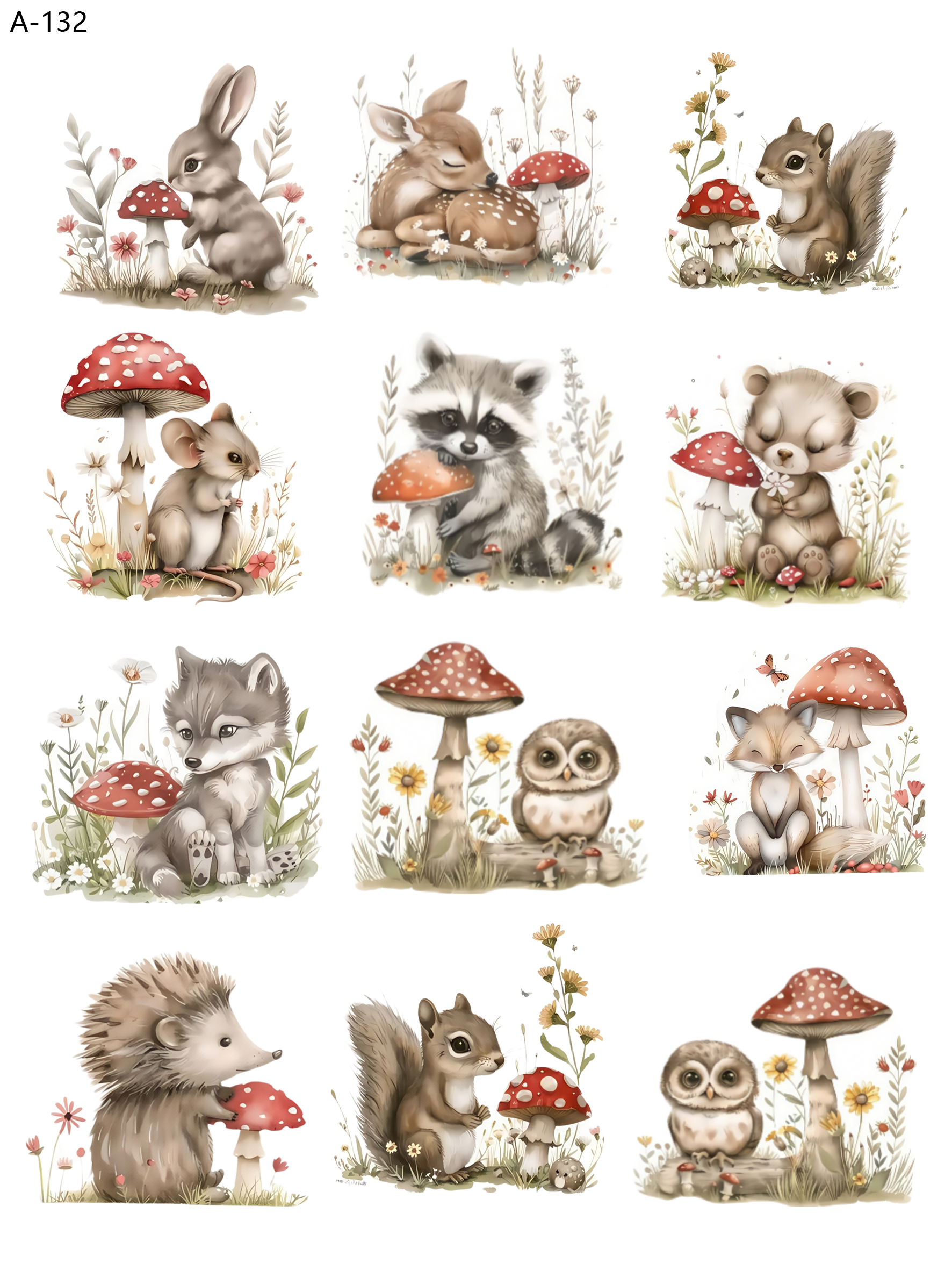 A132 embossed sticker A132 pre-cut embossed sticker (5.91*7.87 inch)