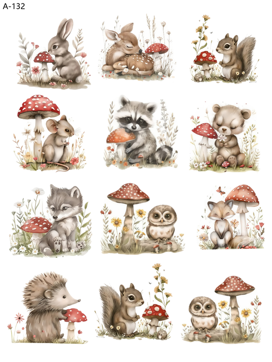 A132 embossed sticker A132 pre-cut embossed sticker (5.91*7.87 inch)