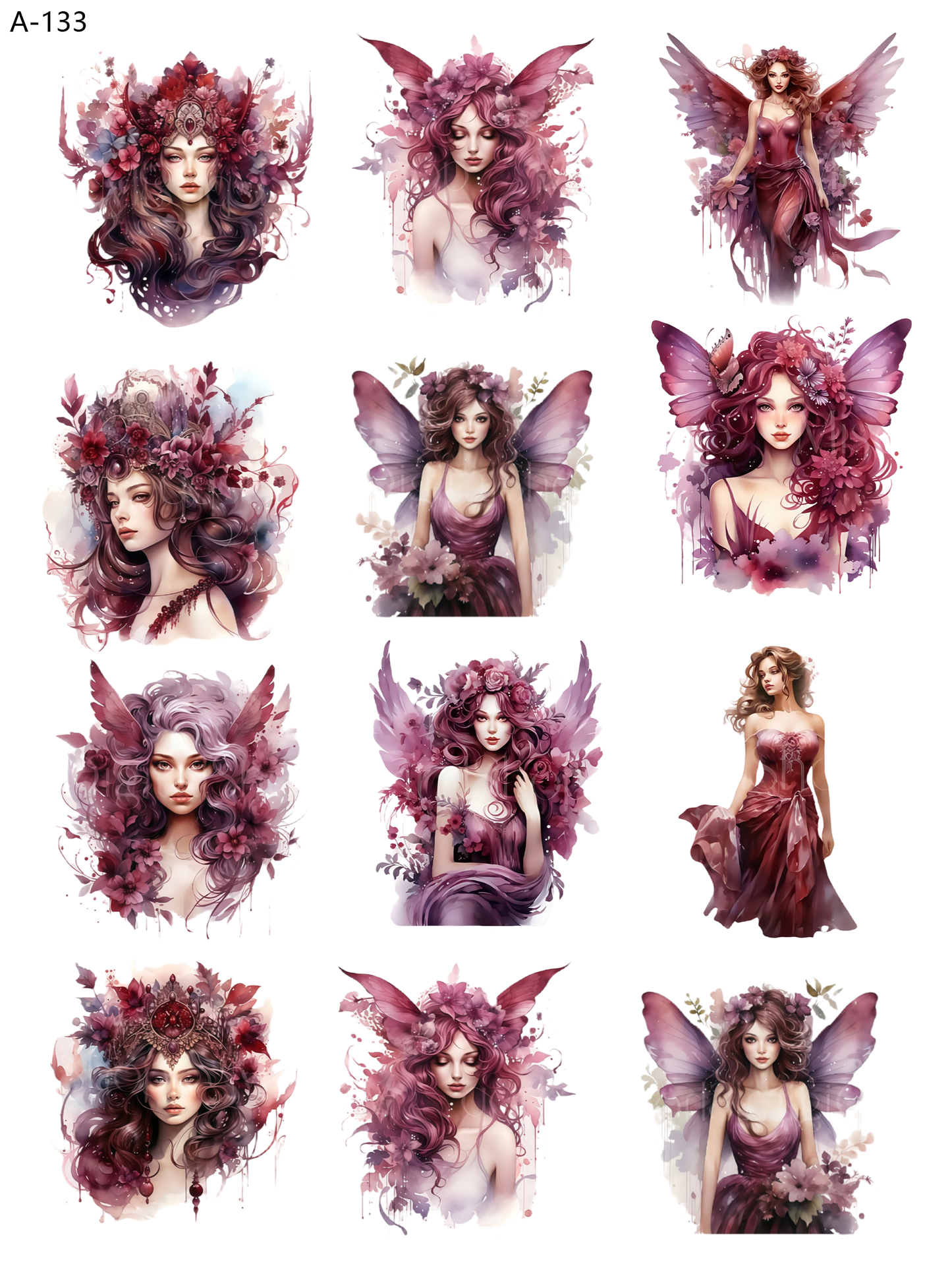 A133 embossed sticker A133 pre-cut embossed sticker (5.91*7.87 inch)