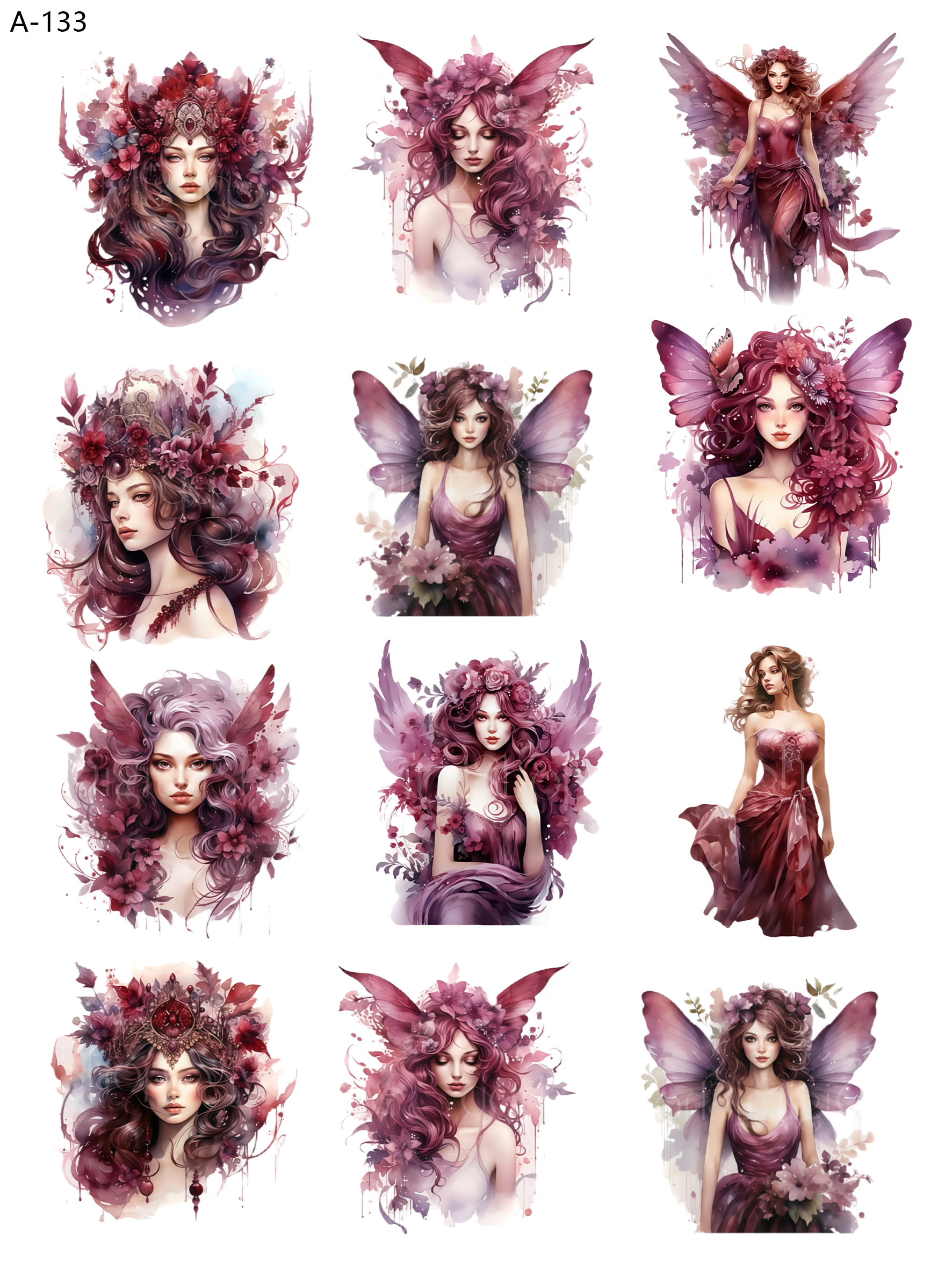 A133 embossed sticker A133 pre-cut embossed sticker (5.91*7.87 inch)