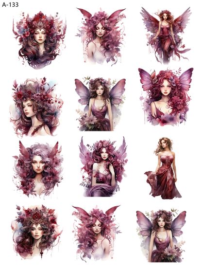 A133 embossed sticker A133 pre-cut embossed sticker (5.91*7.87 inch)