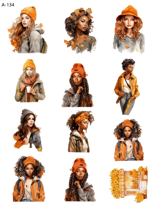 A134 embossed sticker A134 pre-cut embossed sticker (5.91*7.87 inch)