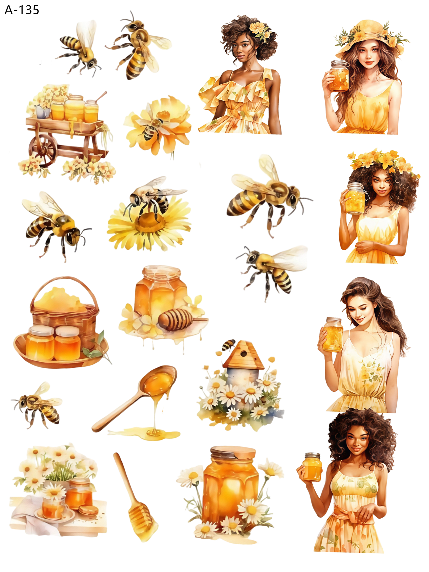 A135 embossed sticker A135 pre-cut embossed sticker (5.91*7.87 inch)