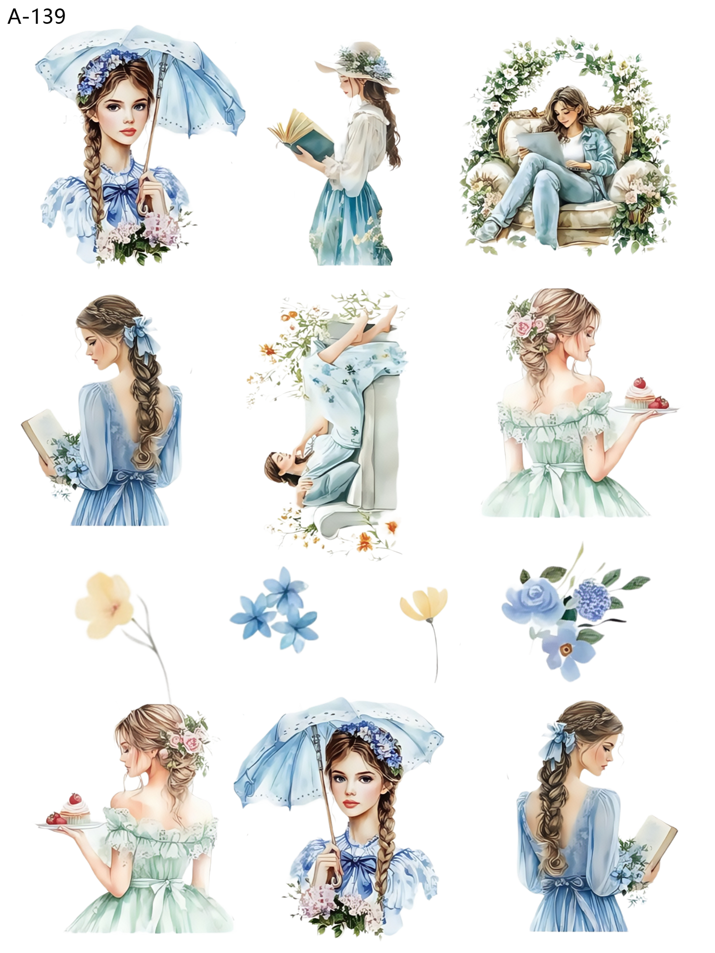 A139 embossed sticker A139 pre-cut embossed sticker (5.91*7.87 inch)