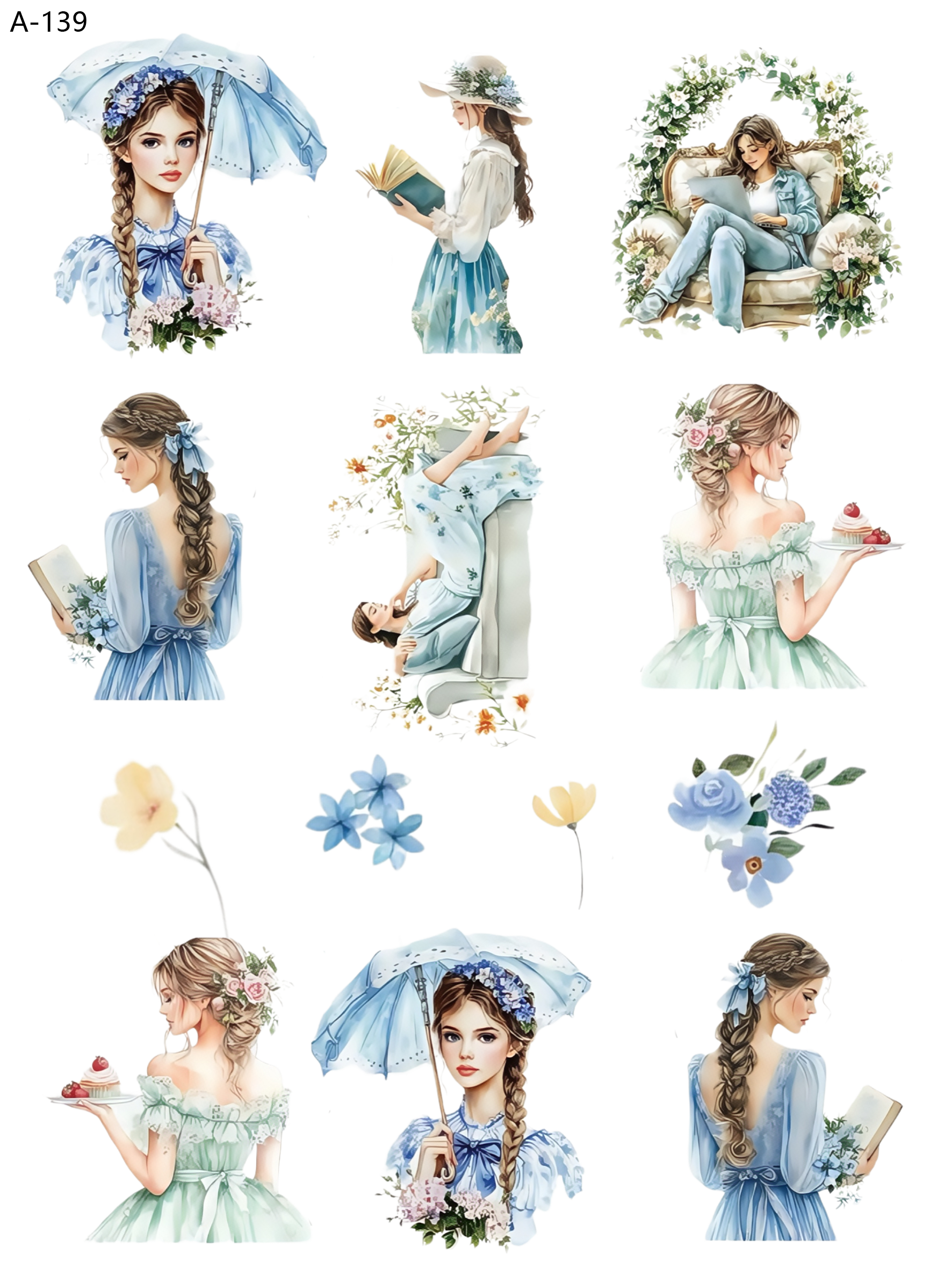 A139 embossed sticker A139 pre-cut embossed sticker (5.91*7.87 inch)