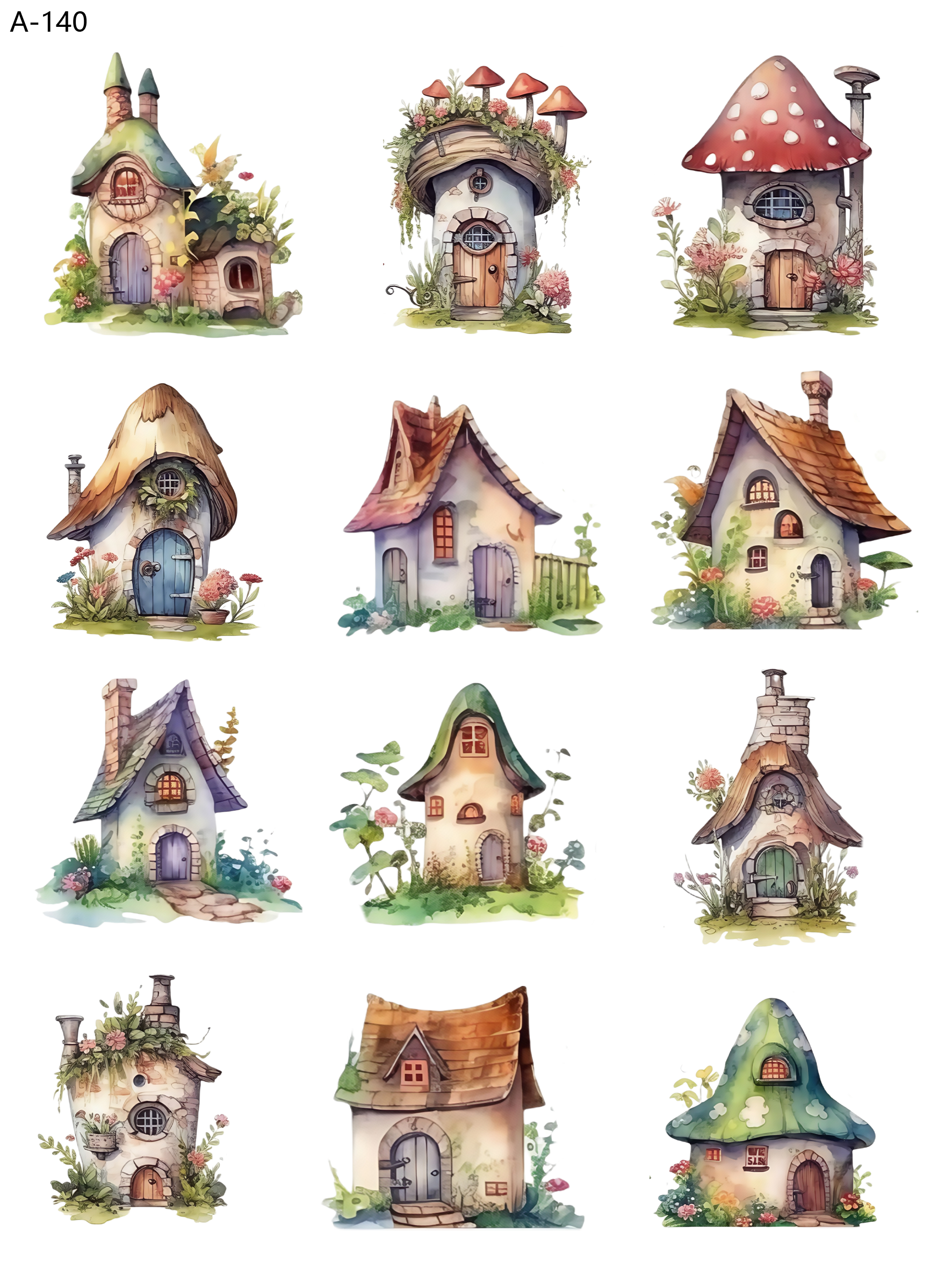 A140 embossed sticker A140 pre-cut embossed sticker (5.91*7.87 inch)