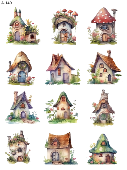 A140 embossed sticker A140 pre-cut embossed sticker (5.91*7.87 inch)