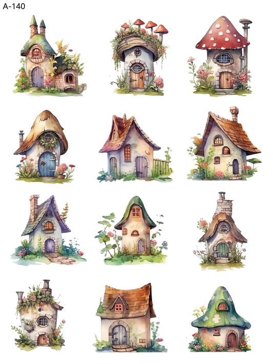 A140 embossed sticker A140 pre-cut embossed sticker (5.91*7.87 inch)