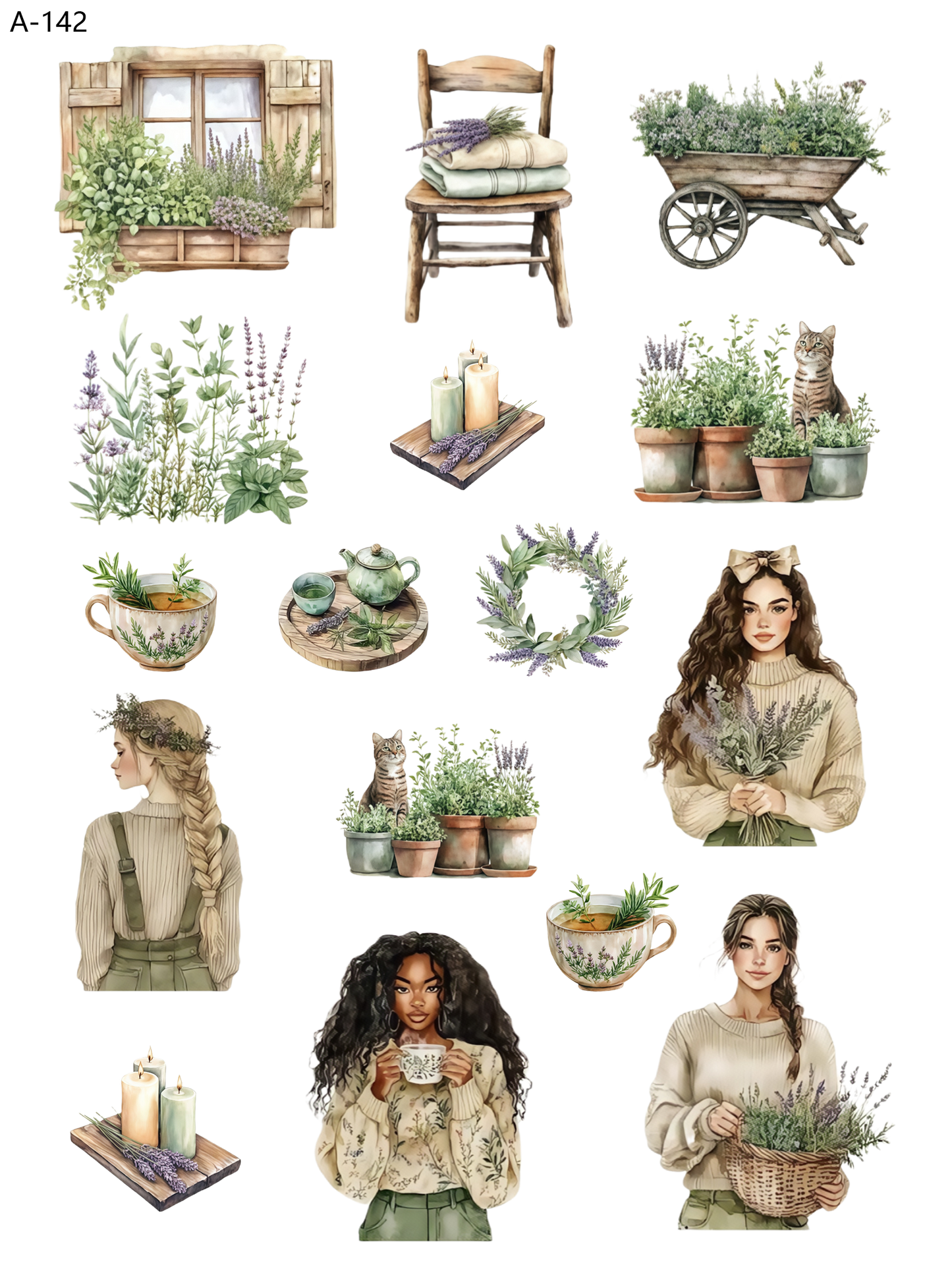 A142 embossed sticker A142 pre-cut embossed sticker (5.91*7.87 inch)