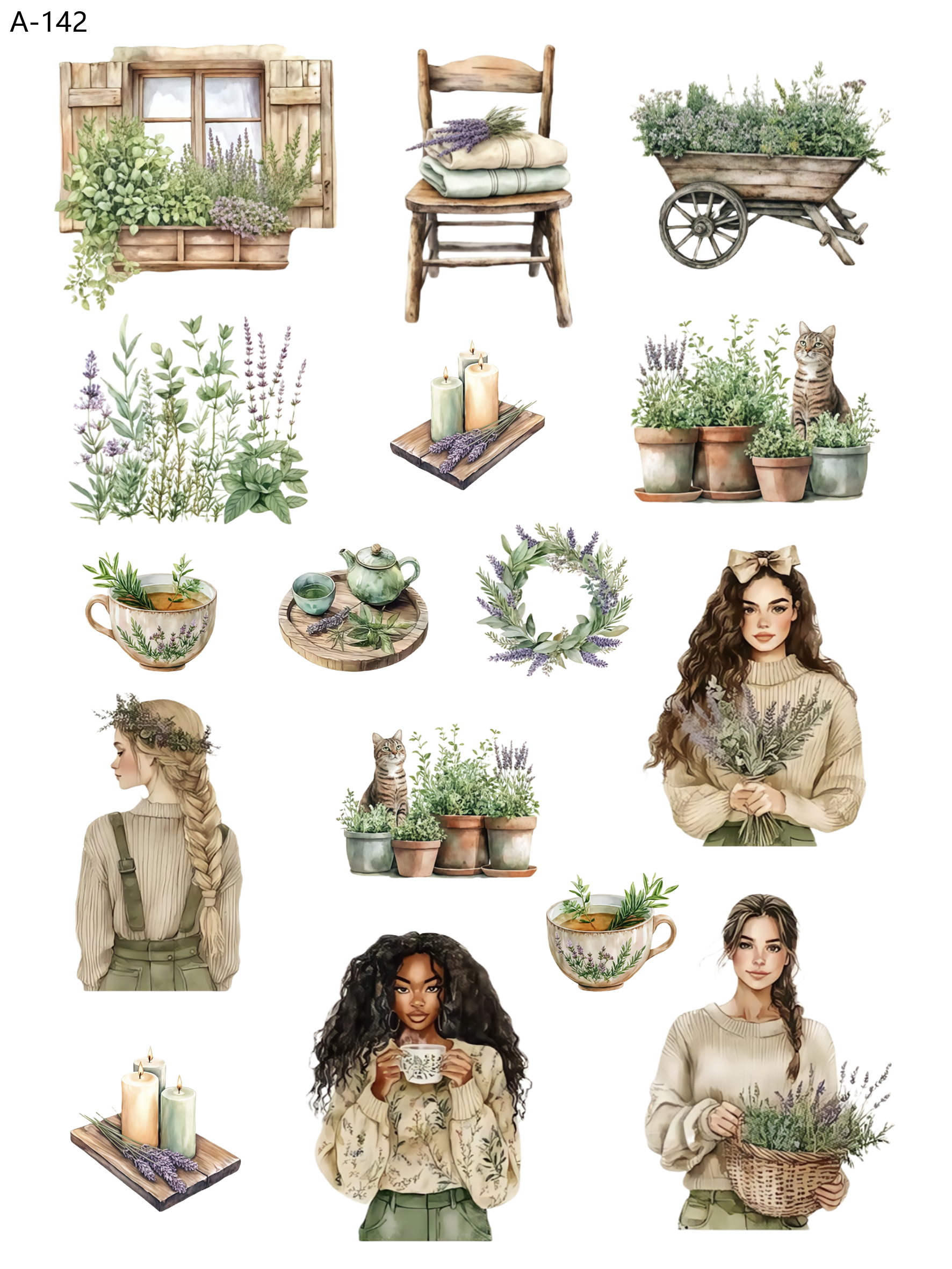 A142 embossed sticker A142 pre-cut embossed sticker (5.91*7.87 inch)