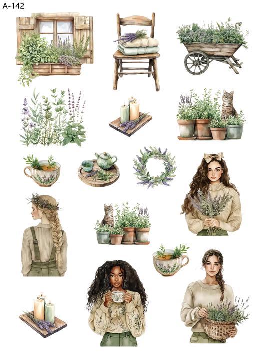 A142 embossed sticker A142 pre-cut embossed sticker (5.91*7.87 inch)