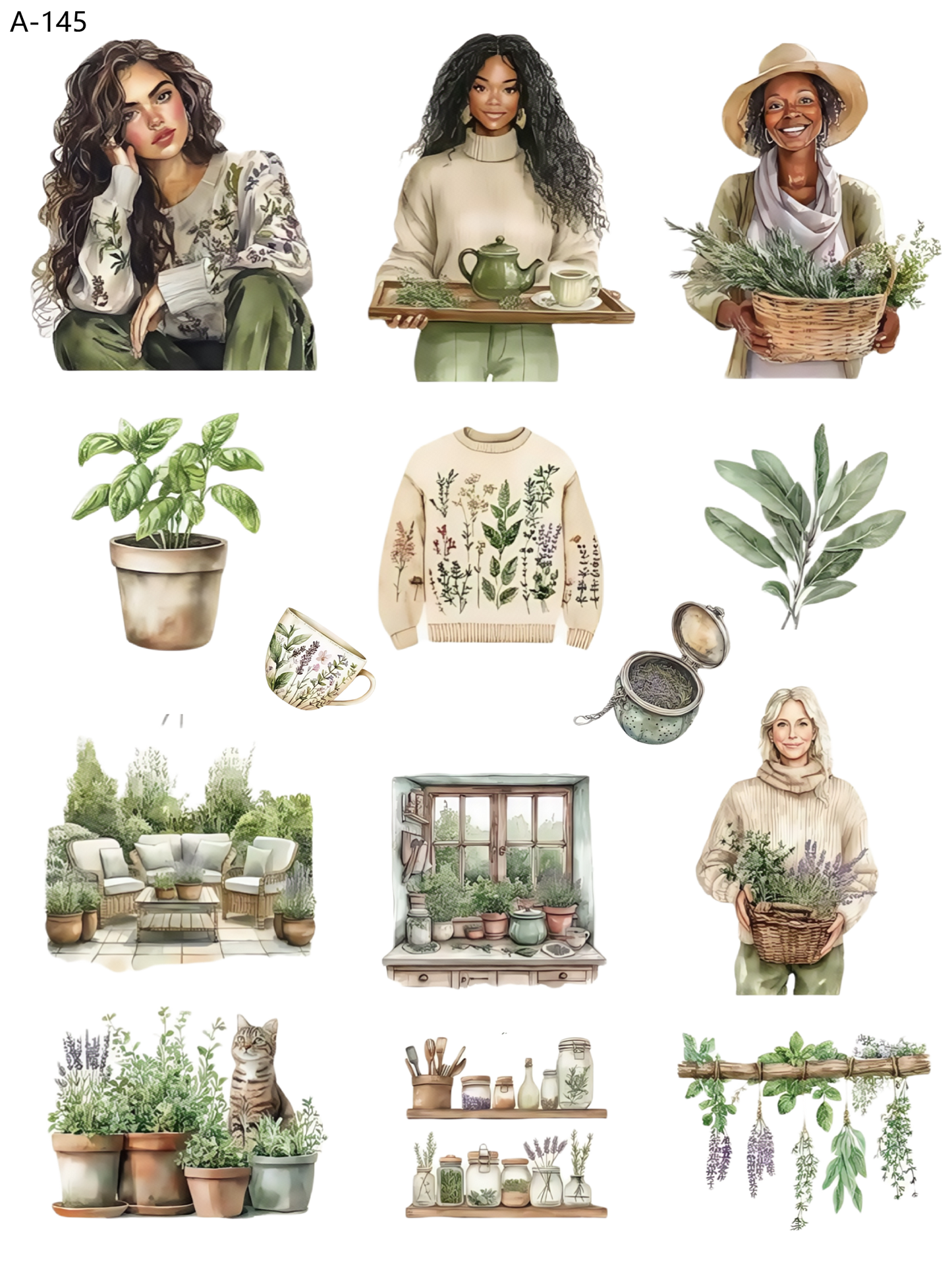 A145 embossed sticker A145 pre-cut embossed sticker (5.91*7.87 inch)