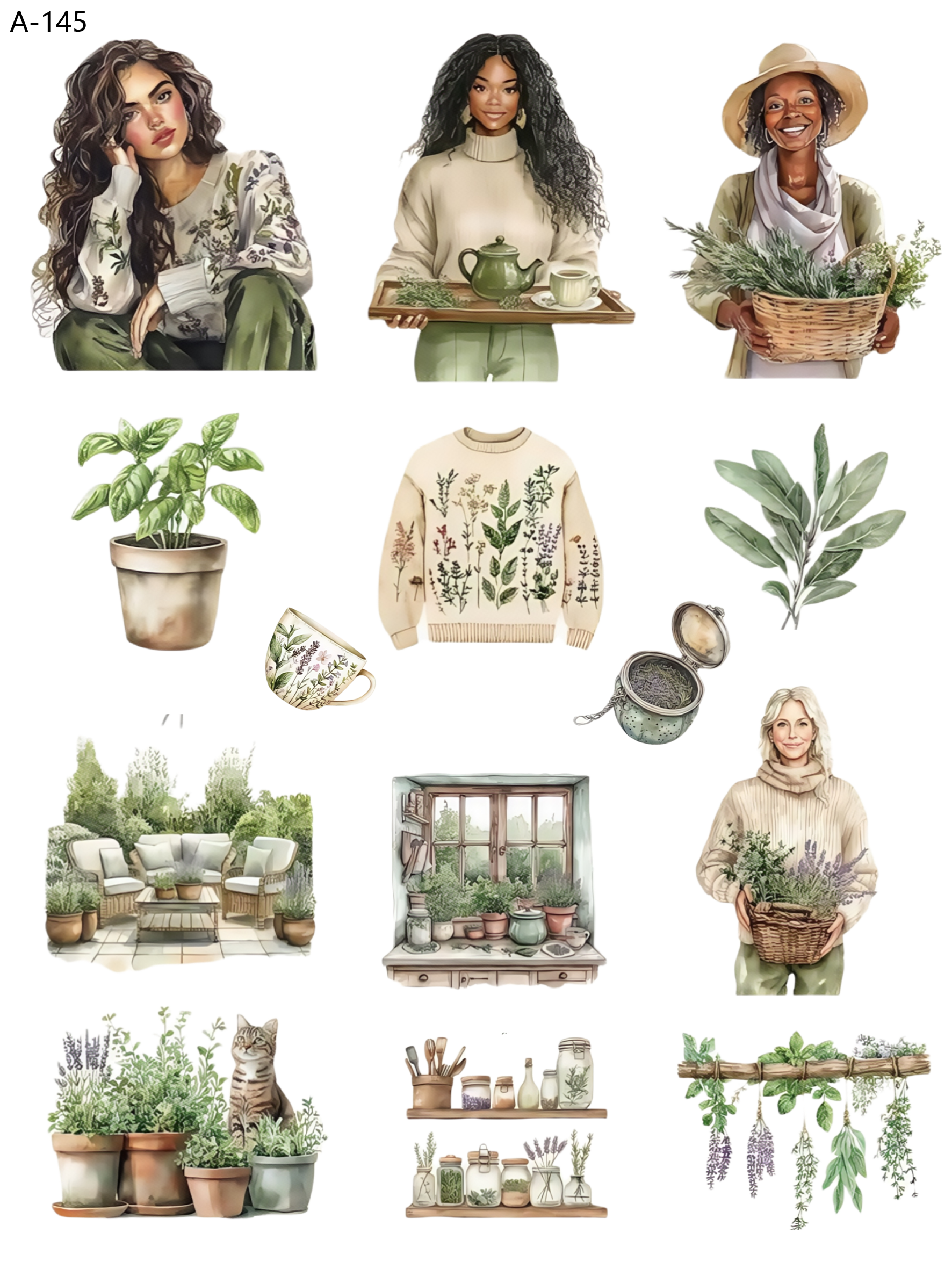 A145 embossed sticker A145 pre-cut embossed sticker (5.91*7.87 inch)