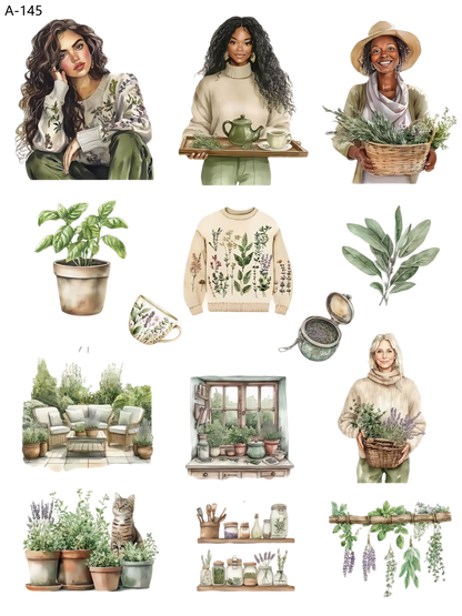 A145 embossed sticker A145 pre-cut embossed sticker (5.91*7.87 inch)