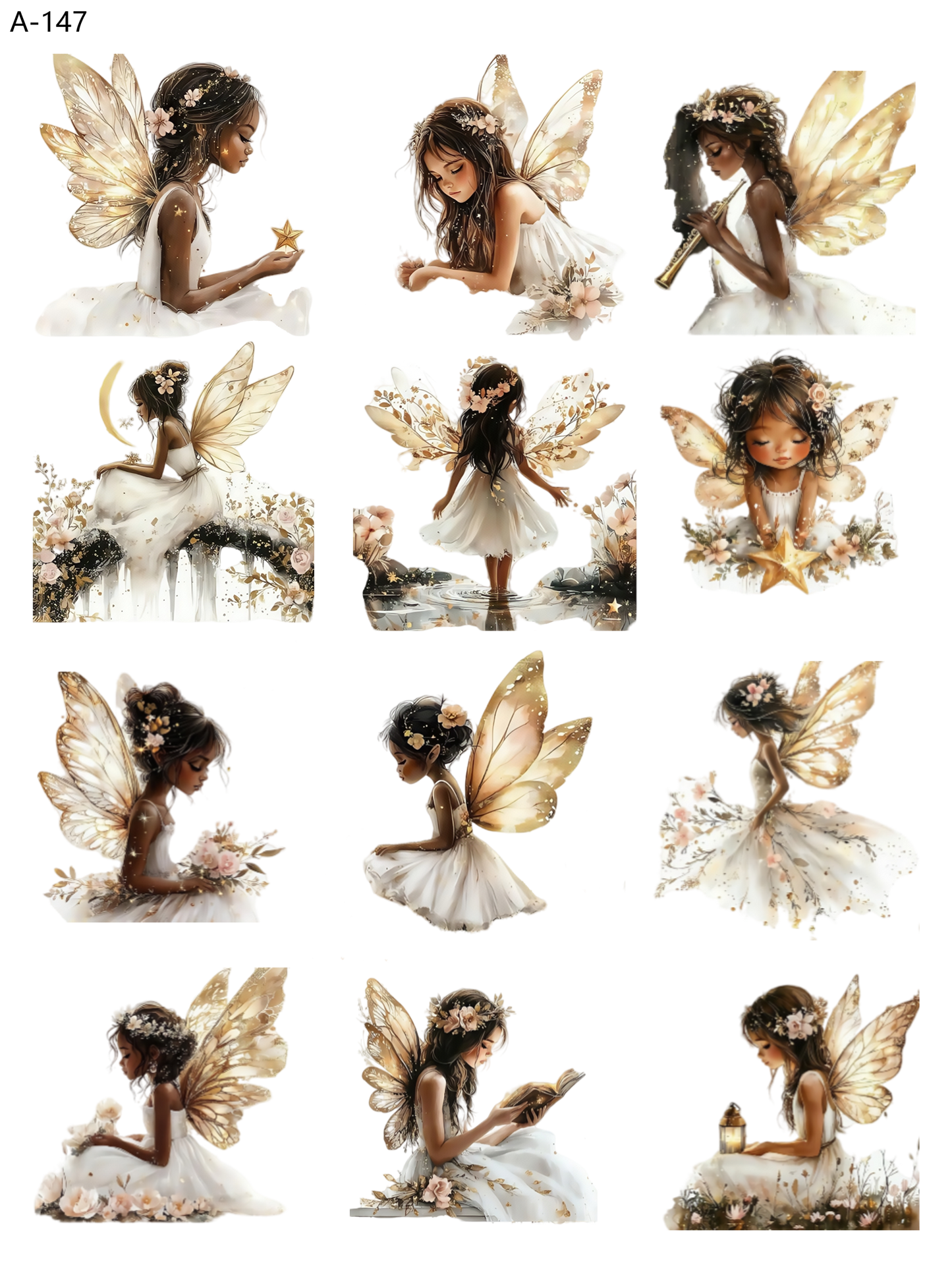 A147 embossed sticker A147 pre-cut embossed sticker (5.91*7.87 inch)