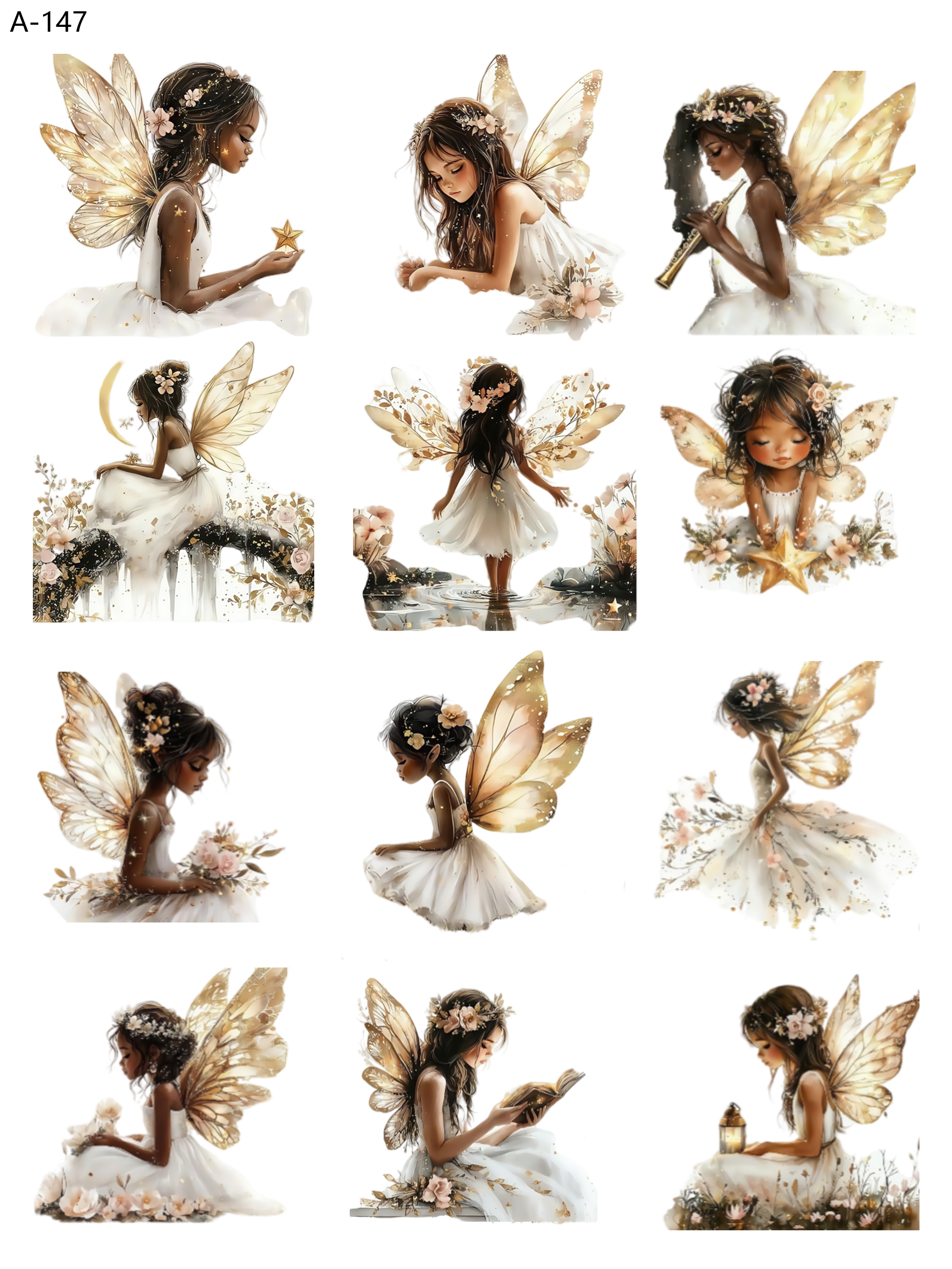 A147 embossed sticker A147 pre-cut embossed sticker (5.91*7.87 inch)